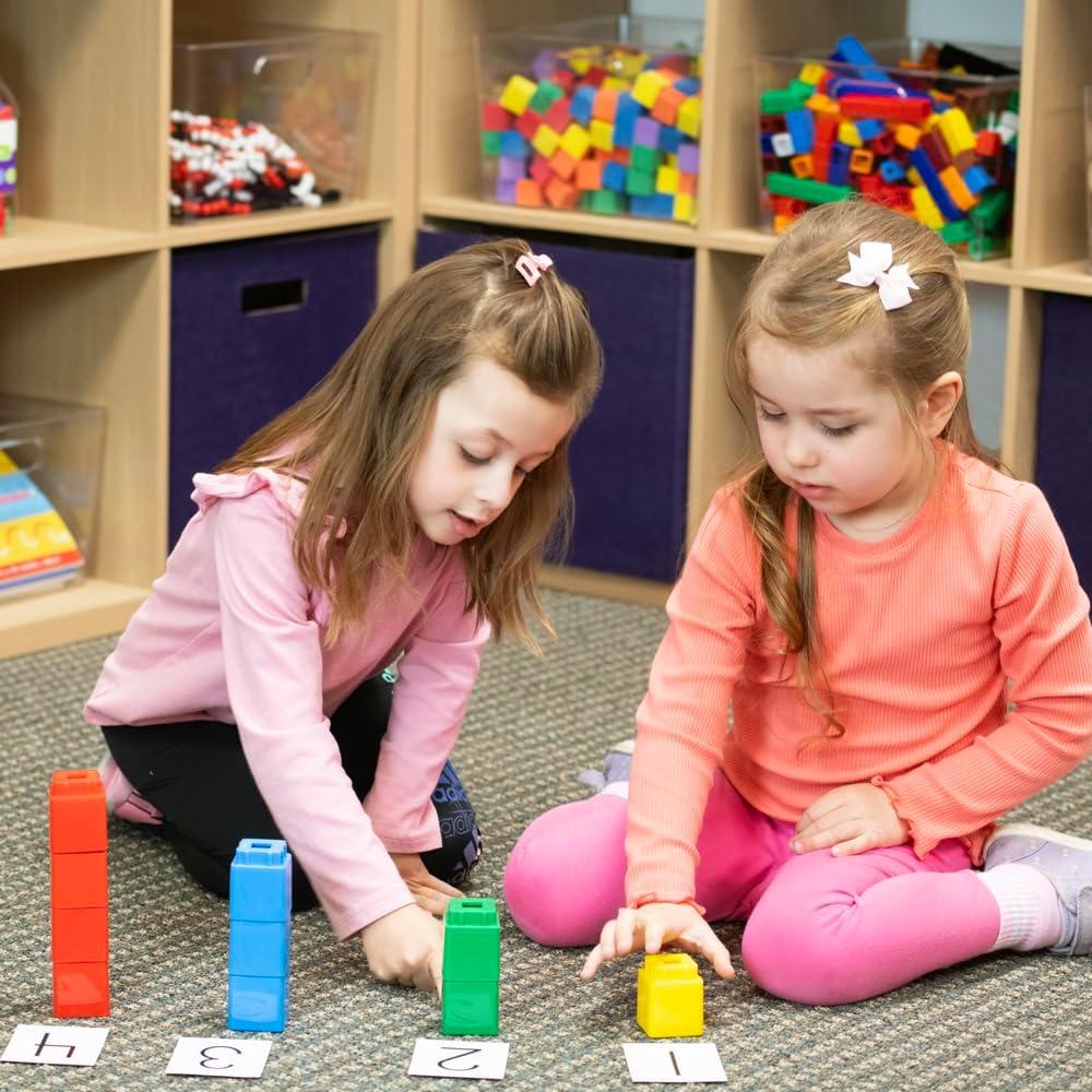 Cubos Unifix Jumbo Didax - Set de 20 Multicolor 3.81 cm