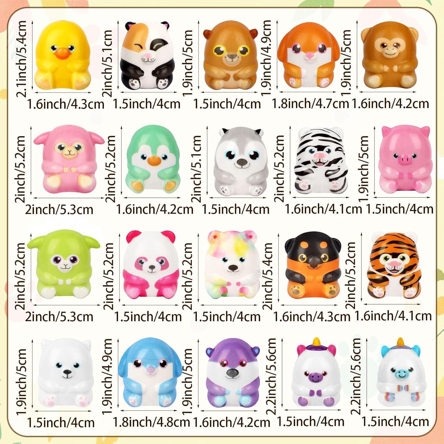 20PCS Juguetes Squishy Animales Atiloy Alivio Estrés
