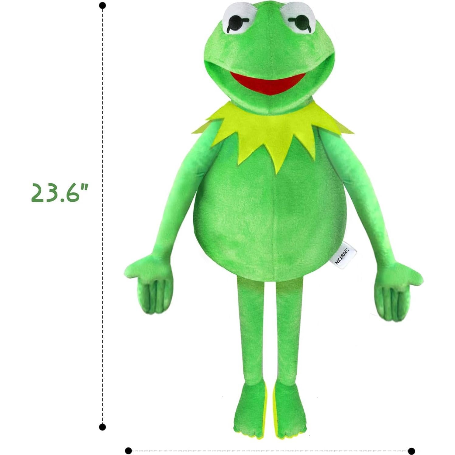 Títere de Rana Kermit NICERINC 60 cm Juguete de Peluche