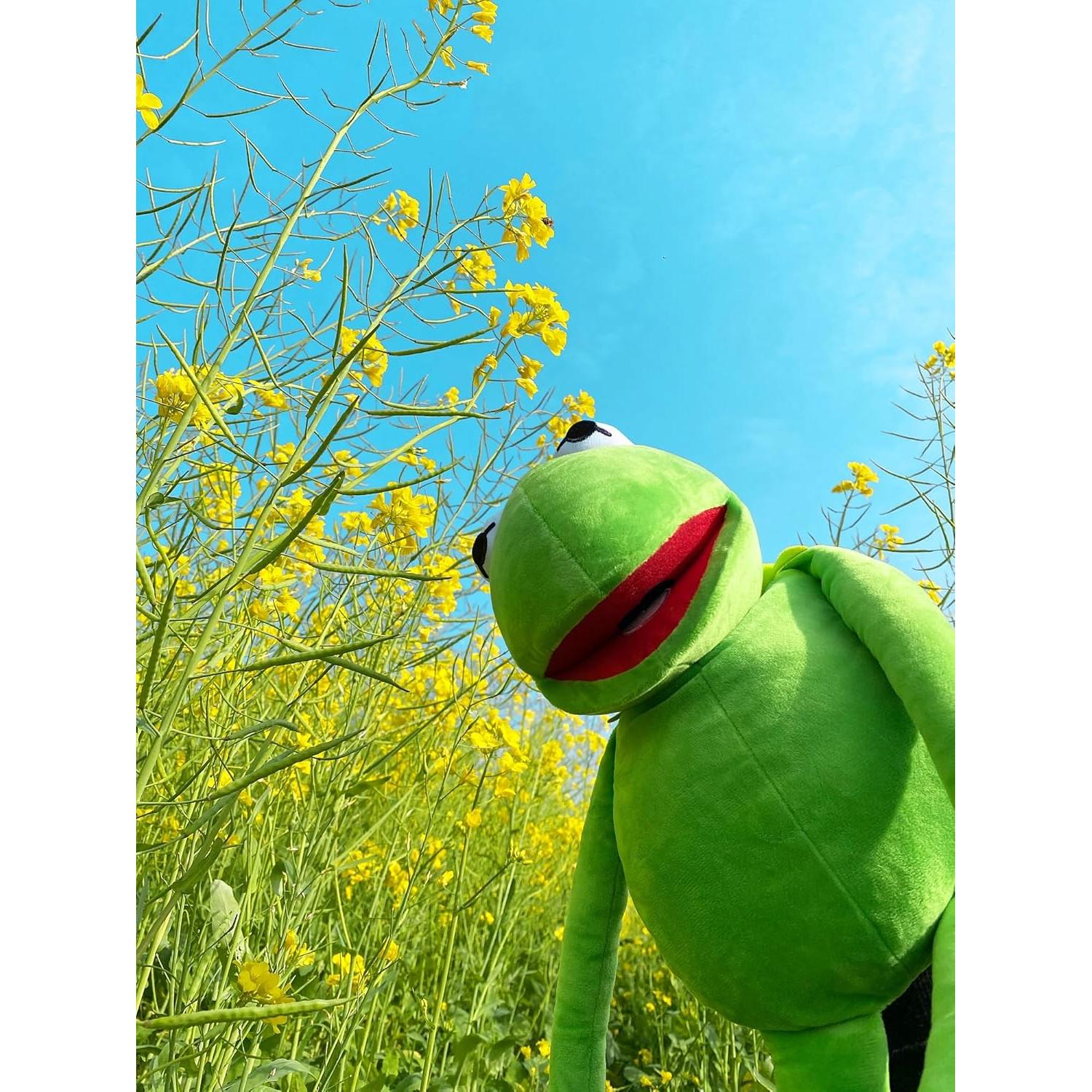 Títere de Rana Kermit NICERINC 60 cm Juguete de Peluche