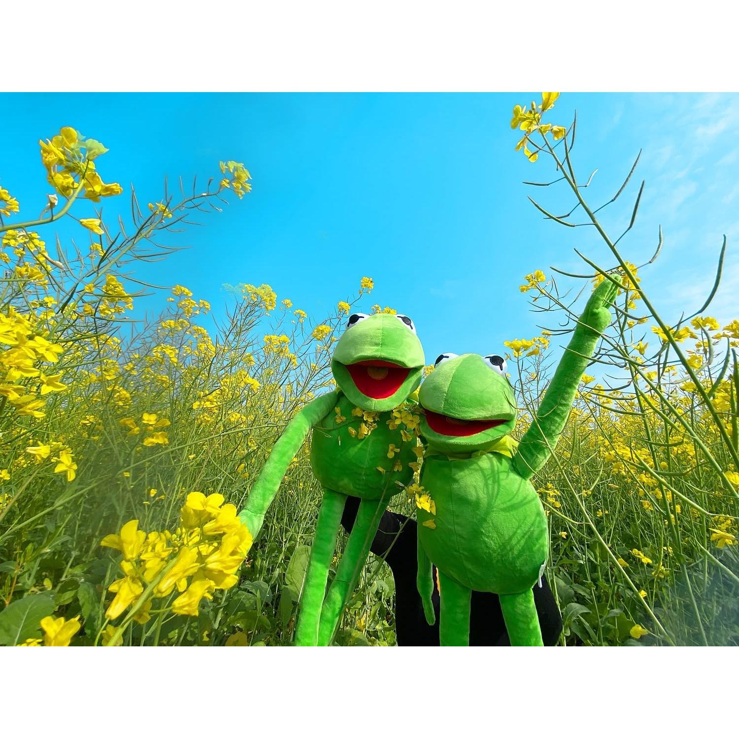 Títere de Rana Kermit NICERINC 60 cm Juguete de Peluche