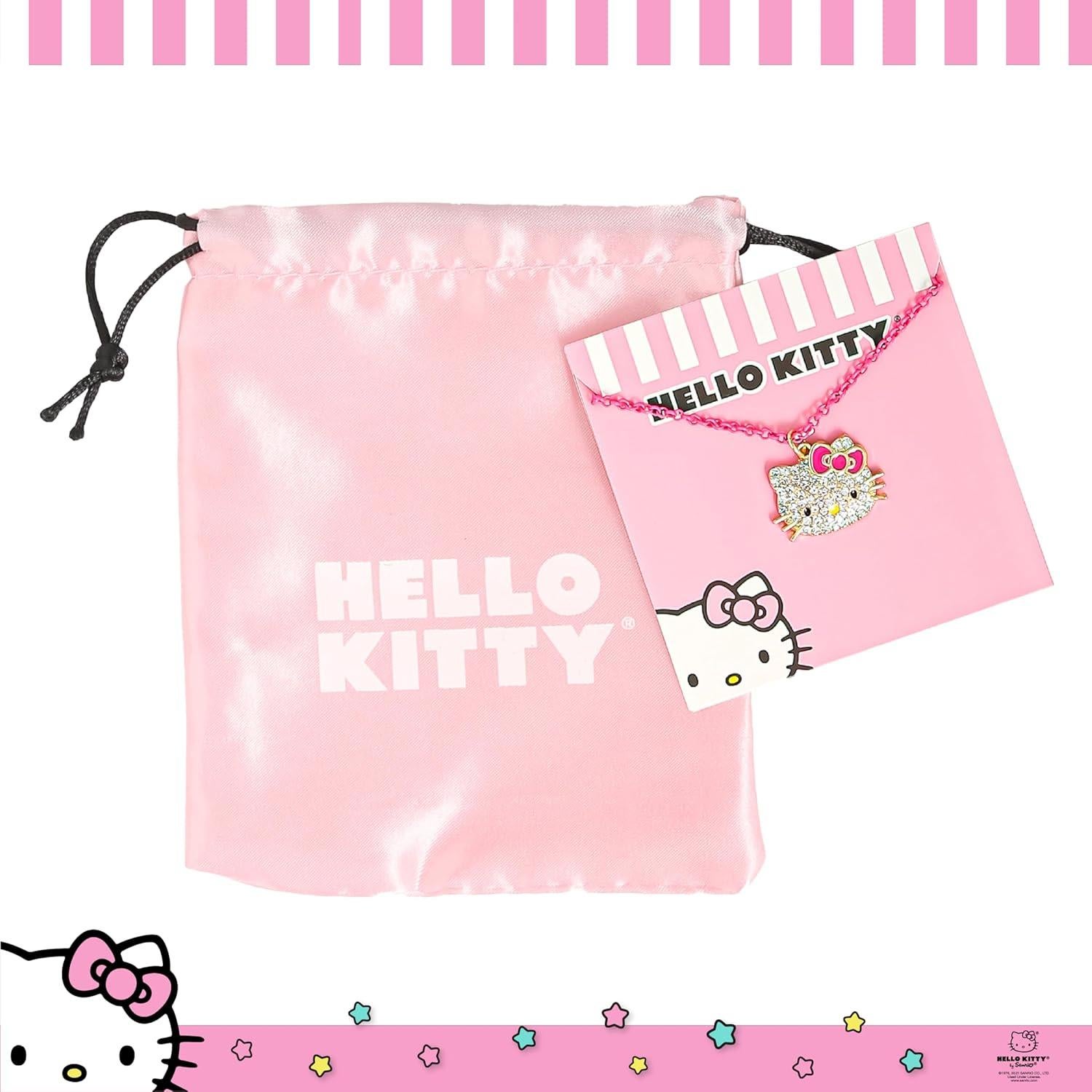 Collar Colgante Hello Kitty Sanrio Ajustable 40.64 cm Rosa