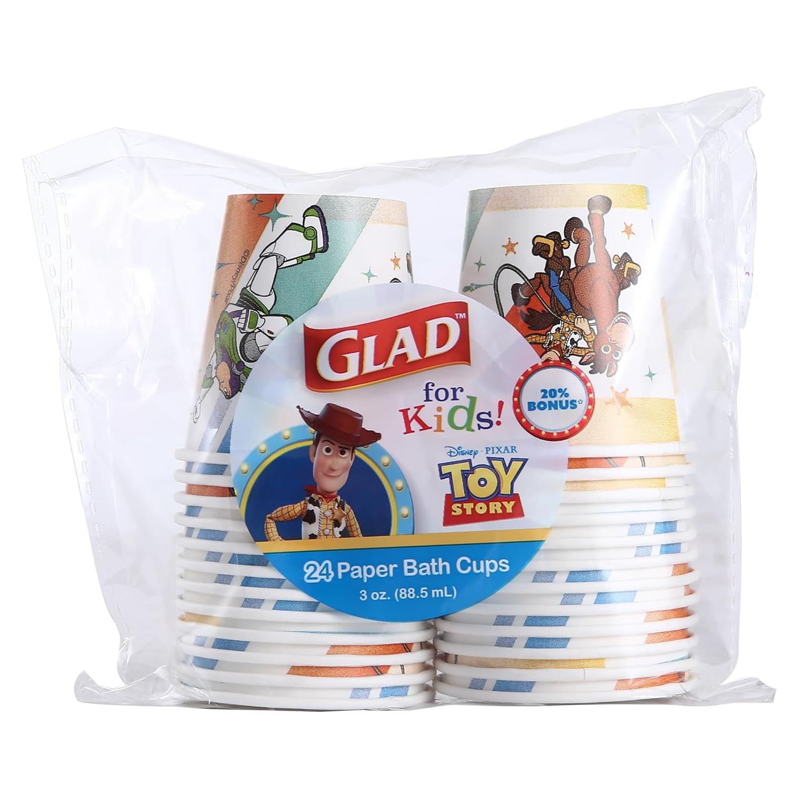Vasos de Papel Desechables Glad Toy Story 24 Unidades 89.79 ML