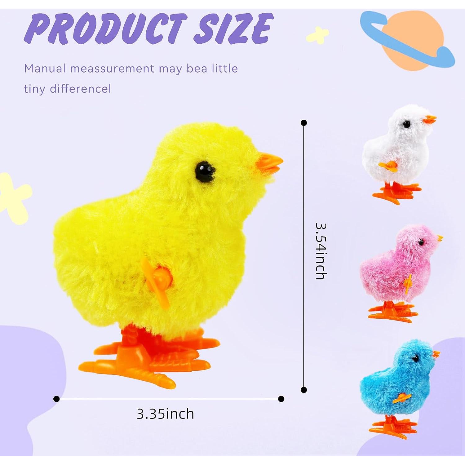 Juguetes de Peluche Pollito con Resorte SAURAWAN 4 Piezas