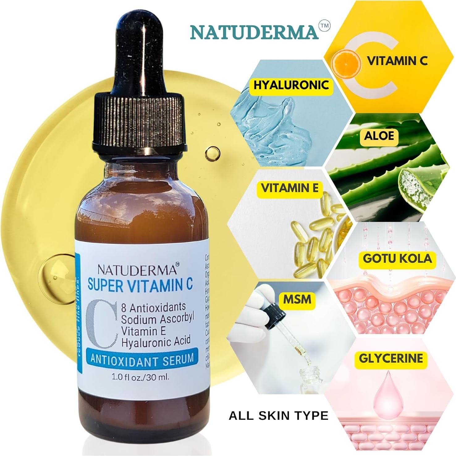 Conjunto Hidrodermoabrasión Natuderma 473ml + Suero Vitamina C 30ml