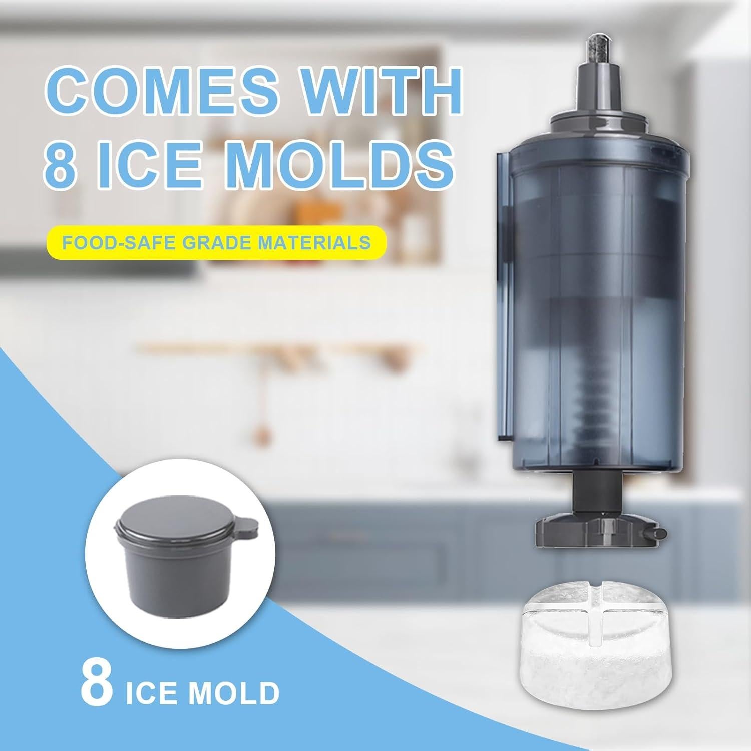 Máquina de Helados FORTHEAL para KitchenAid 2 Qt y Hielo Raspado