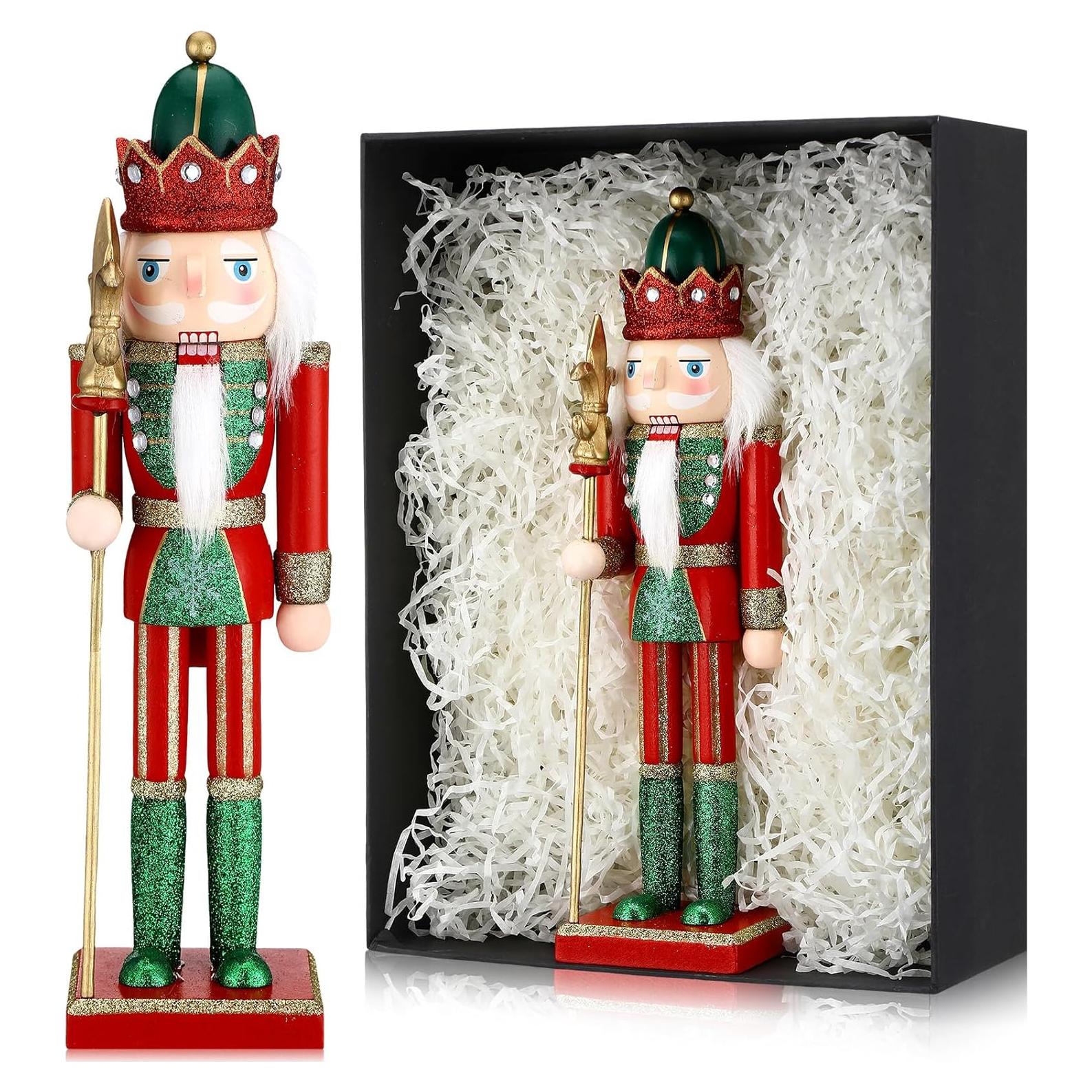 Figuras de Nutcracker de Madera 30.5 cm Gejoy - Decoración Navidad