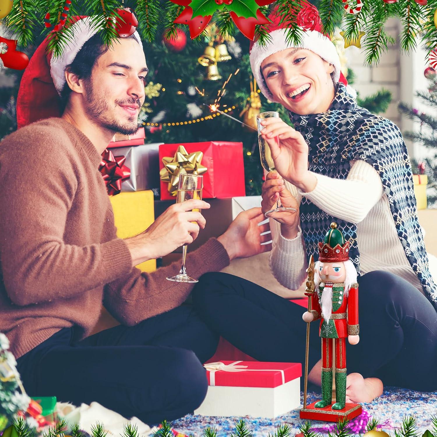 Figuras de Nutcracker de Madera 30.5 cm Gejoy - Decoración Navidad