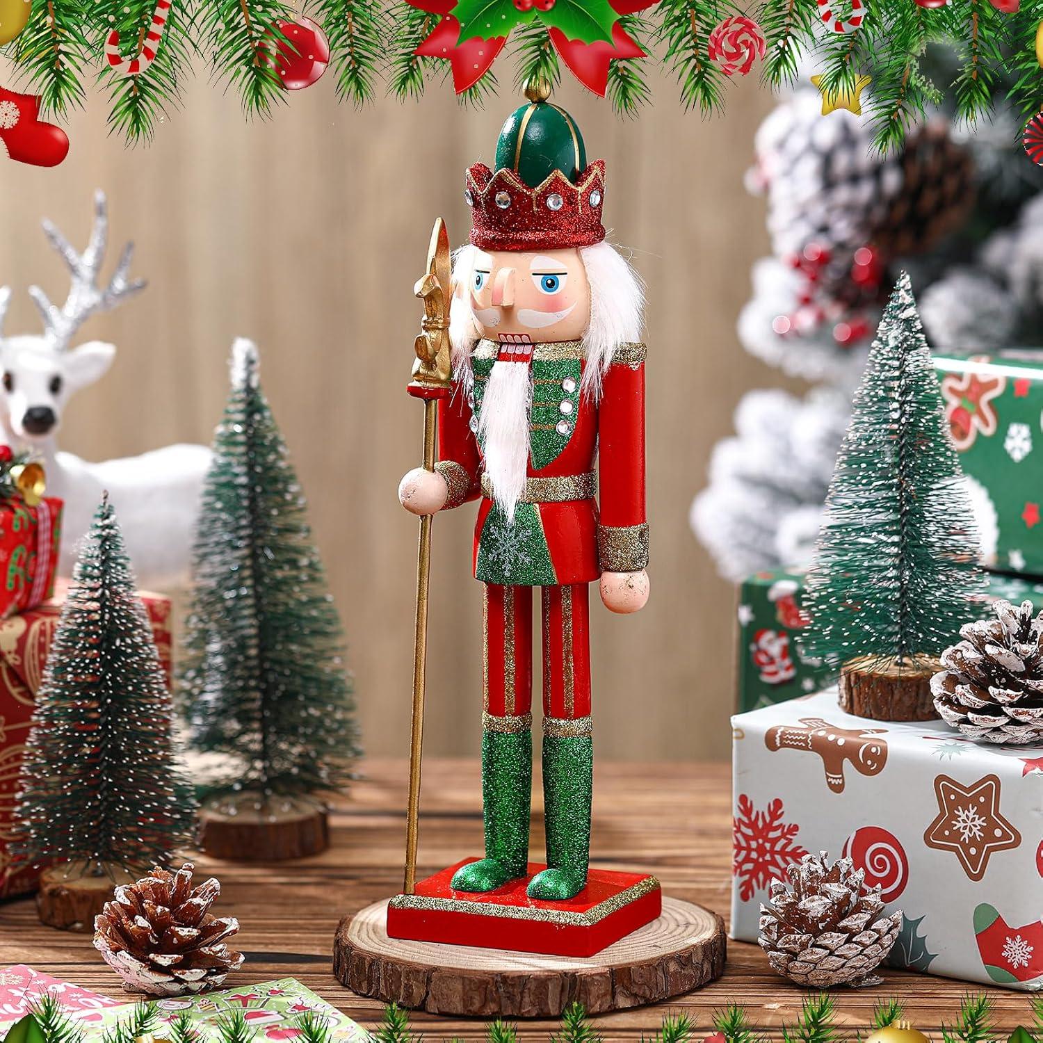 Figuras de Nutcracker de Madera 30.5 cm Gejoy - Decoración Navidad