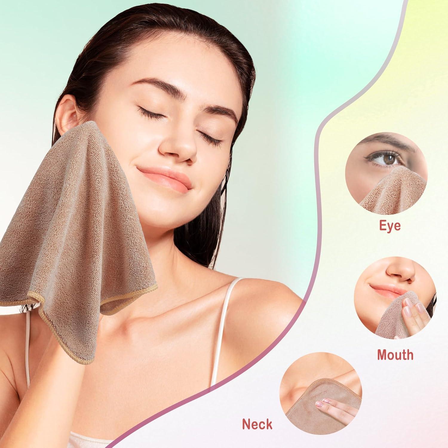 Paños Desmaquillantes Reutilizables Nugilla 30x30 cm, 6 Unidades