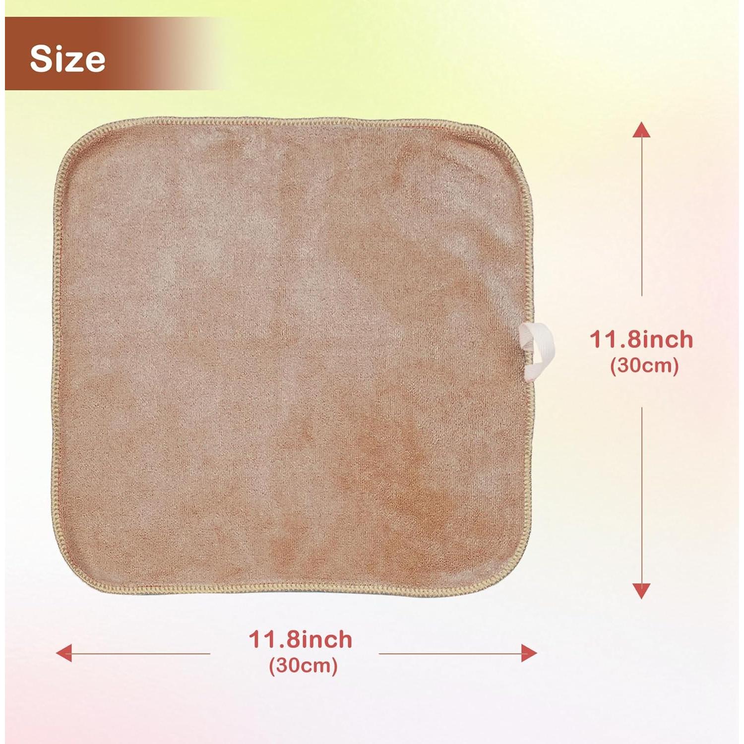 Paños Desmaquillantes Reutilizables Nugilla 30x30 cm, 6 Unidades