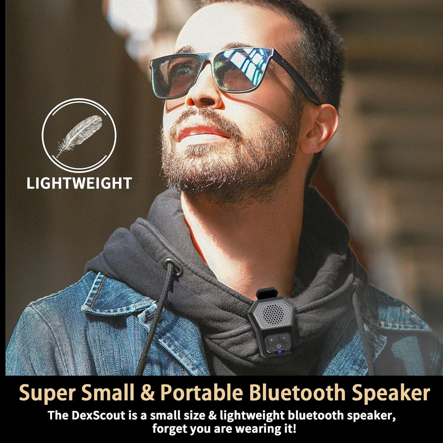 Altavoz Bluetooth DEXSCOUT Gris con Clip y 12h Batería