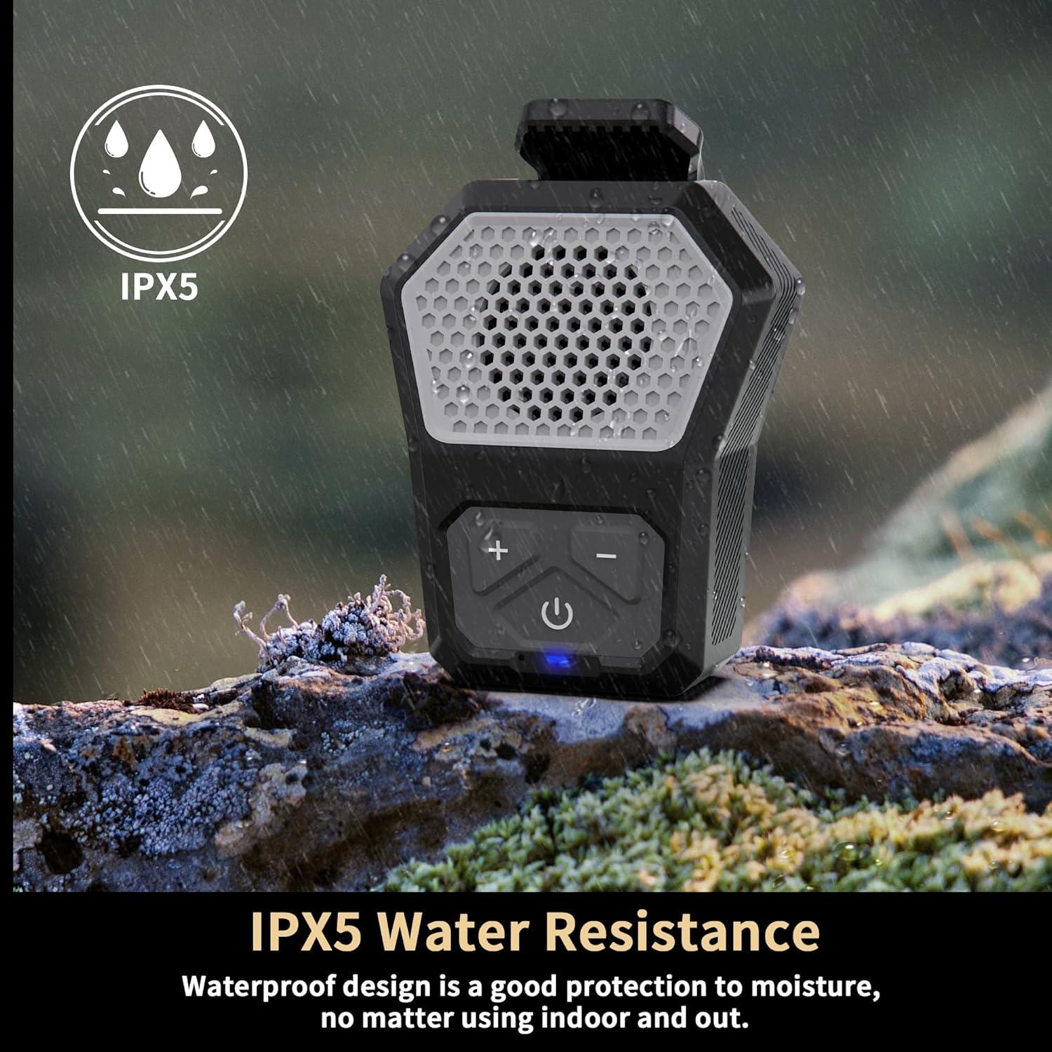 Altavoz Bluetooth DEXSCOUT Gris con Clip y 12h Batería