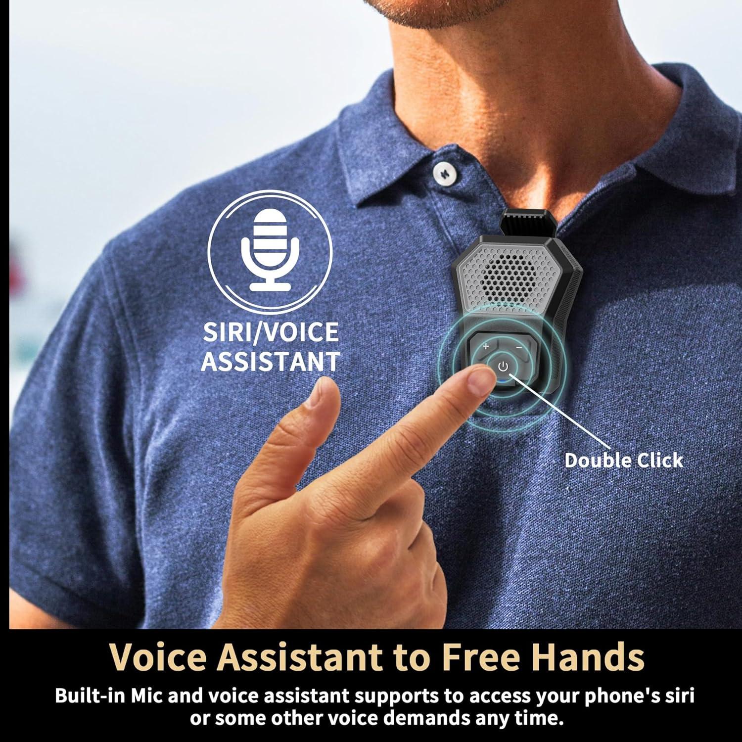 Altavoz Bluetooth DEXSCOUT Gris con Clip y 12h Batería