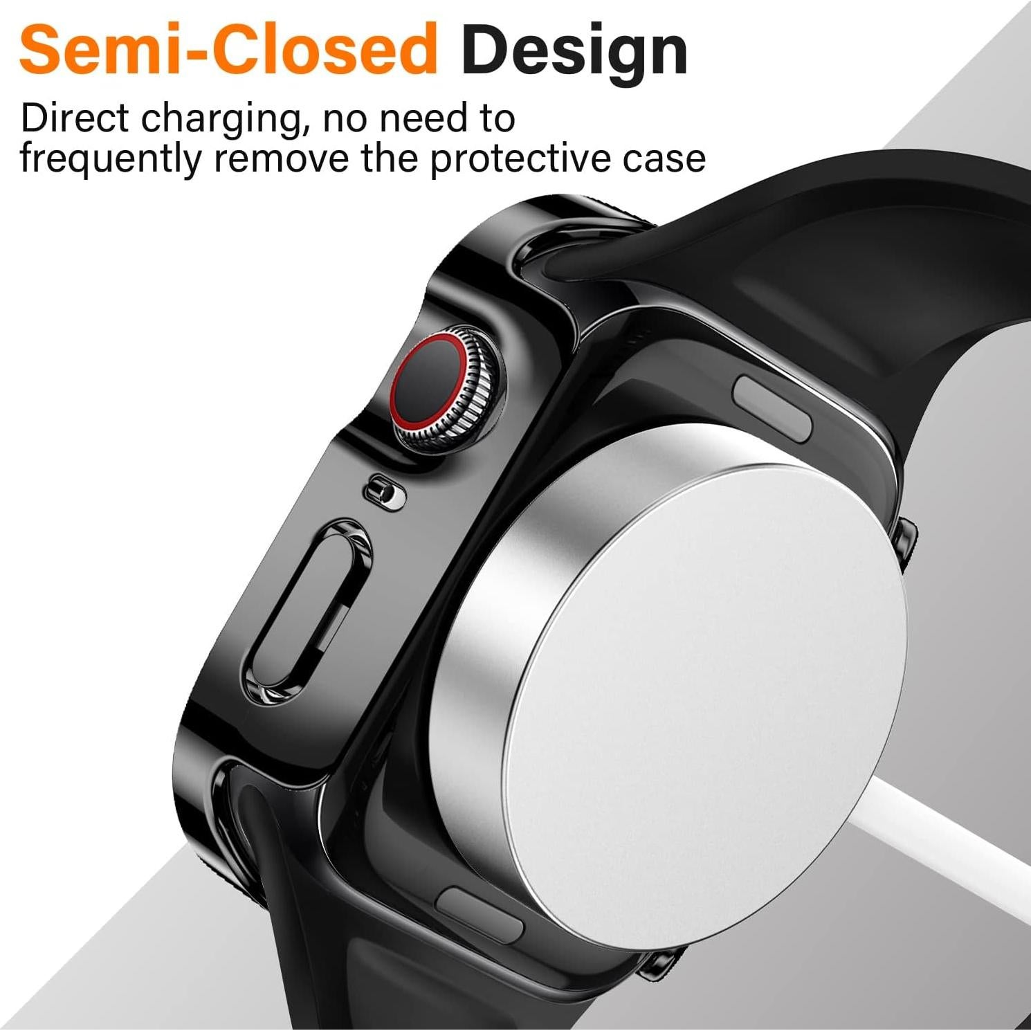 Funda Dura Amizee para Apple Watch 40mm Series 6/5/4/SE Negra