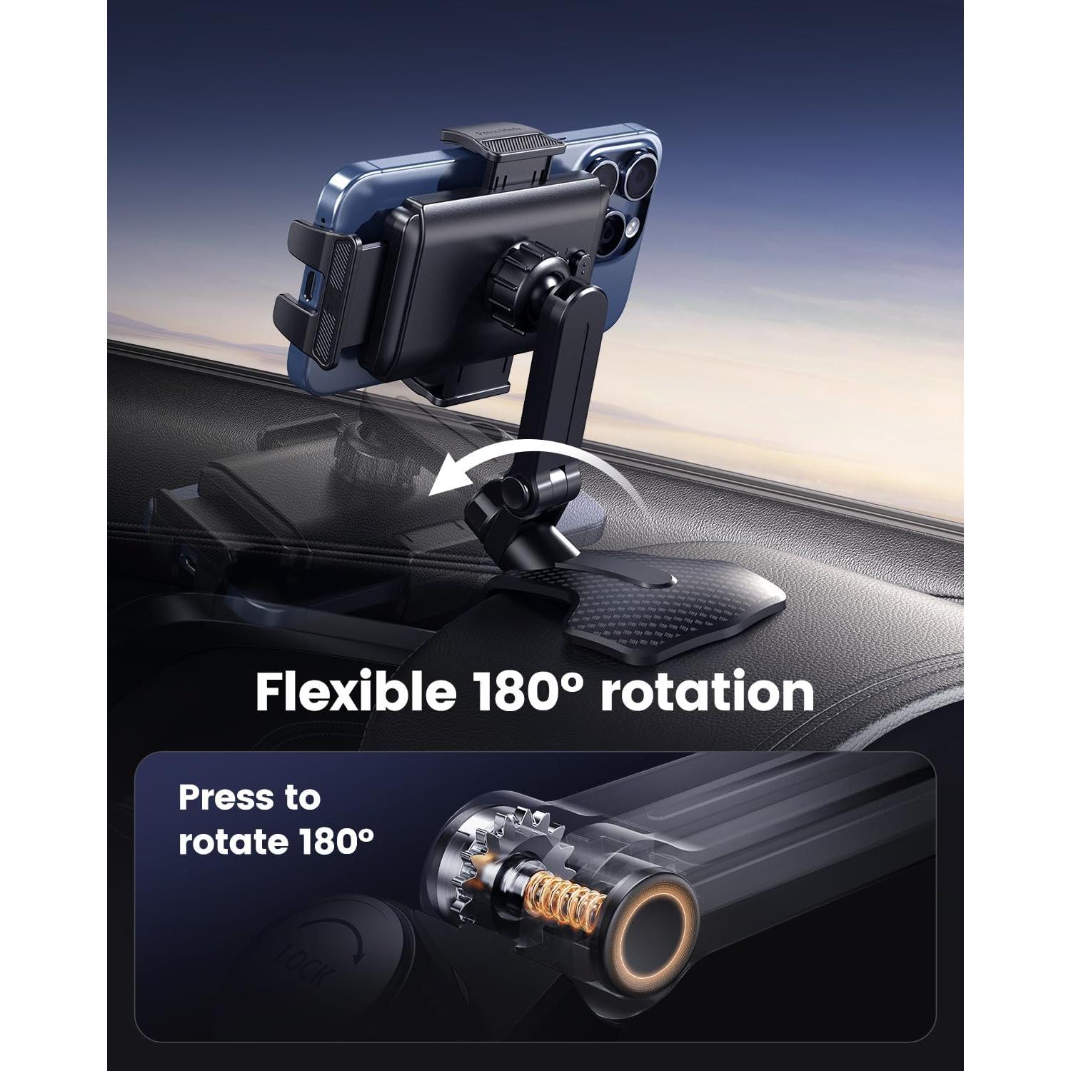 Soporte para Teléfono en el Coche Vpryhuan Ajustable 4-7"