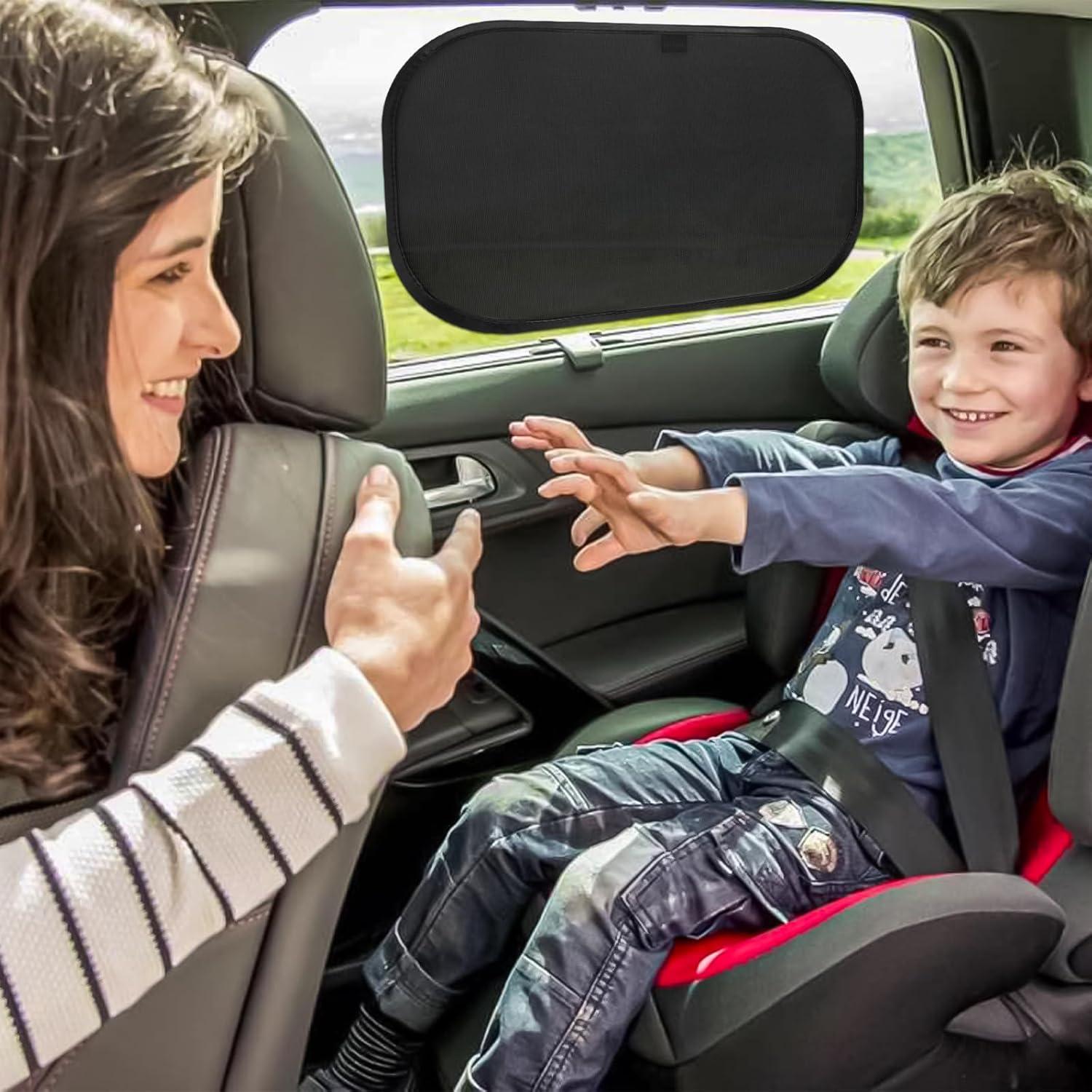 Sombrillas para Ventanas de Auto Bebé Luxail 2 Paquete 48x30 cm