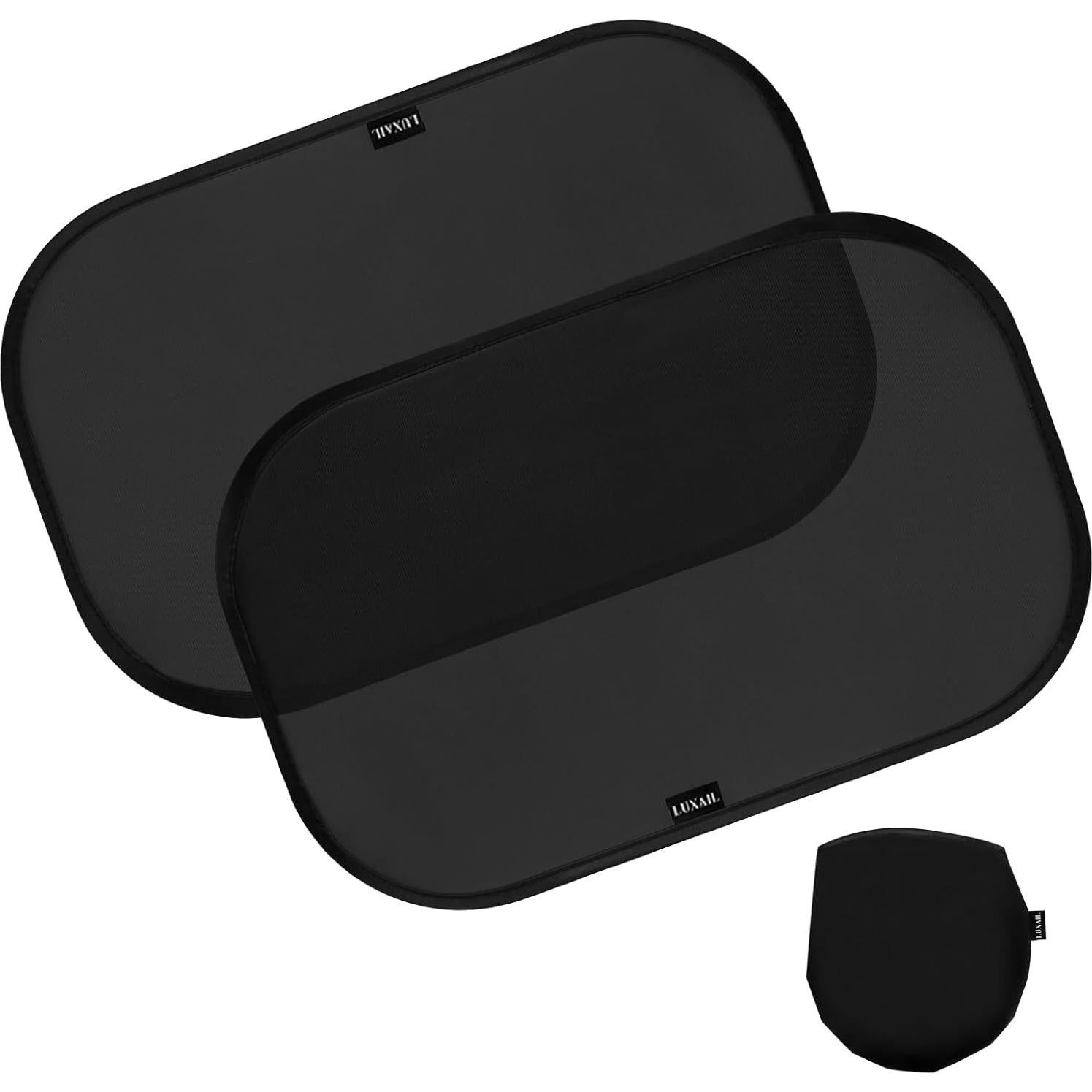 Sombrillas para Ventanas de Auto Bebé Luxail 2 Paquete 48x30 cm