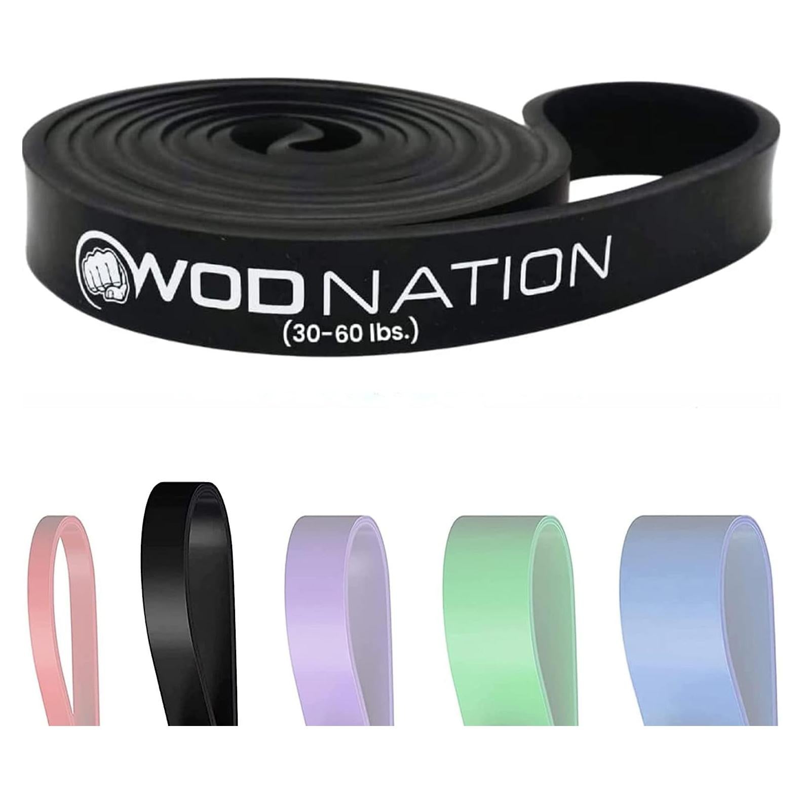 Banda de Resistencia WOD Nation Negra 30-60 lbs 41"