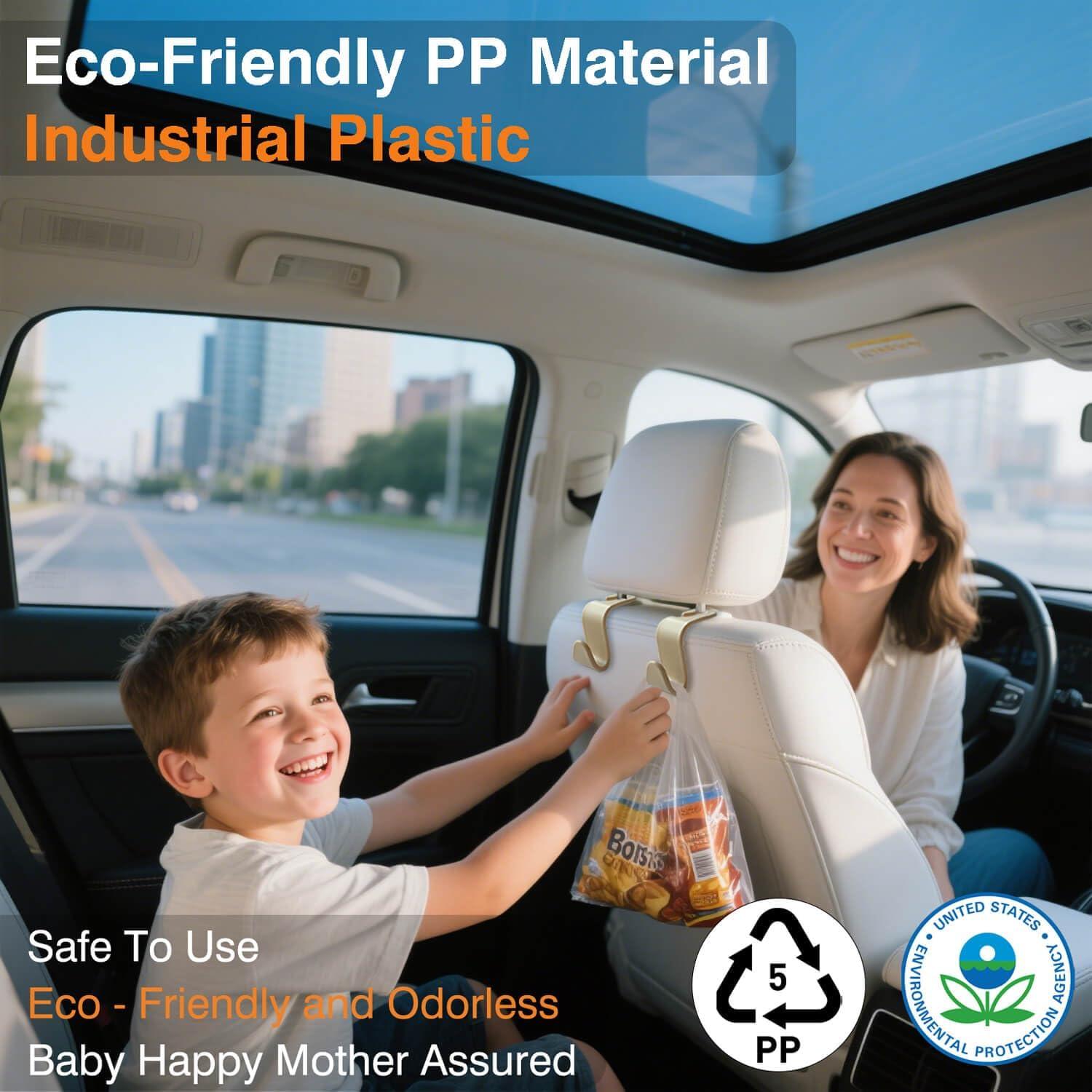 Ganchos para Reposacabezas KULOLO - Paquete de 4 Beige, 24.95 kg