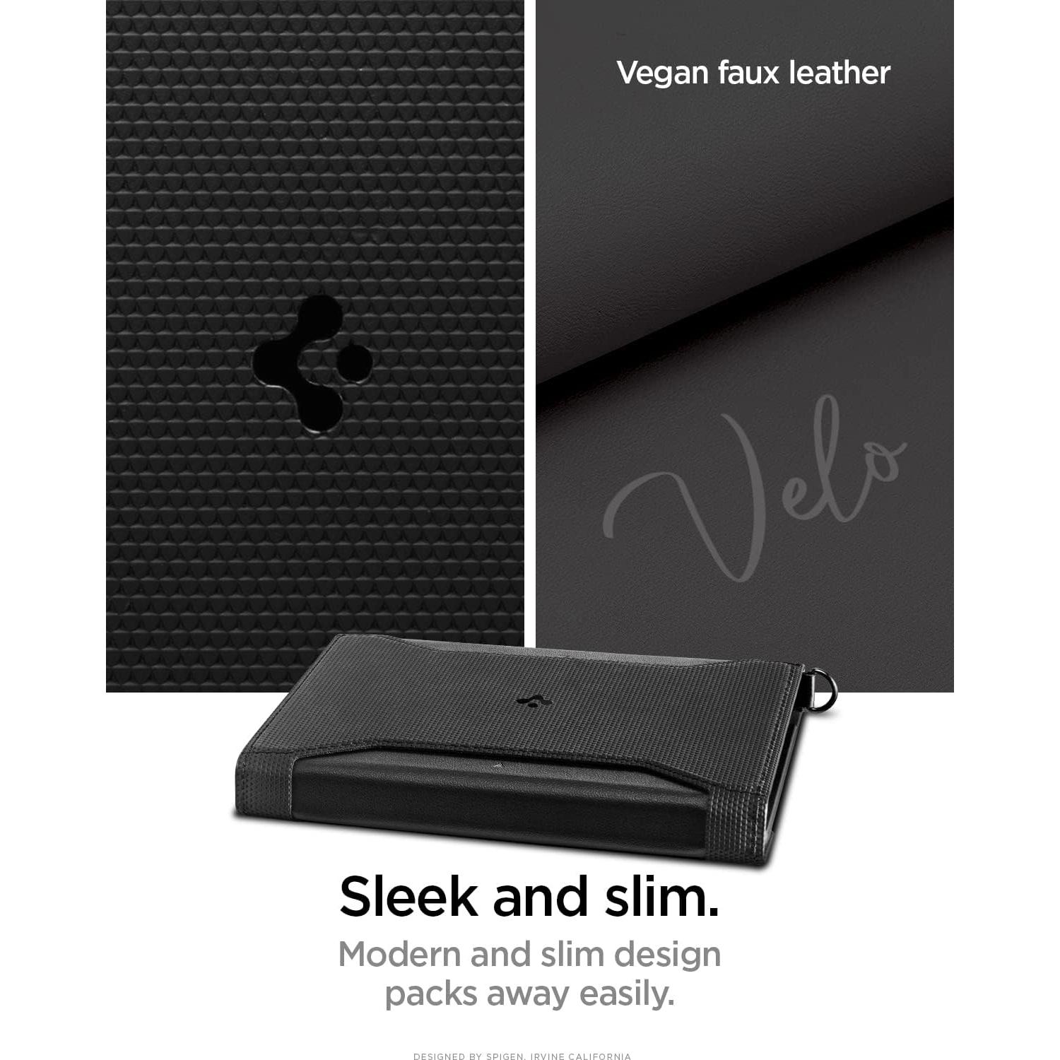 Cubierta de Pasaporte Spigen Life Holder Negro con Bloqueo RFID