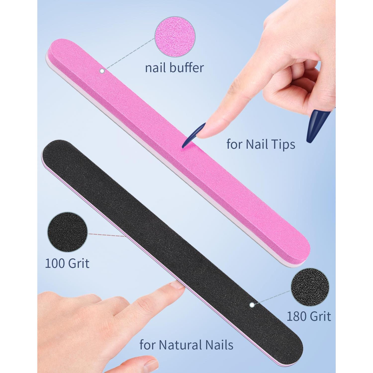 Tips de Uñas Postizas Acrílicas MORGLES 240 Pcs Extra Largas