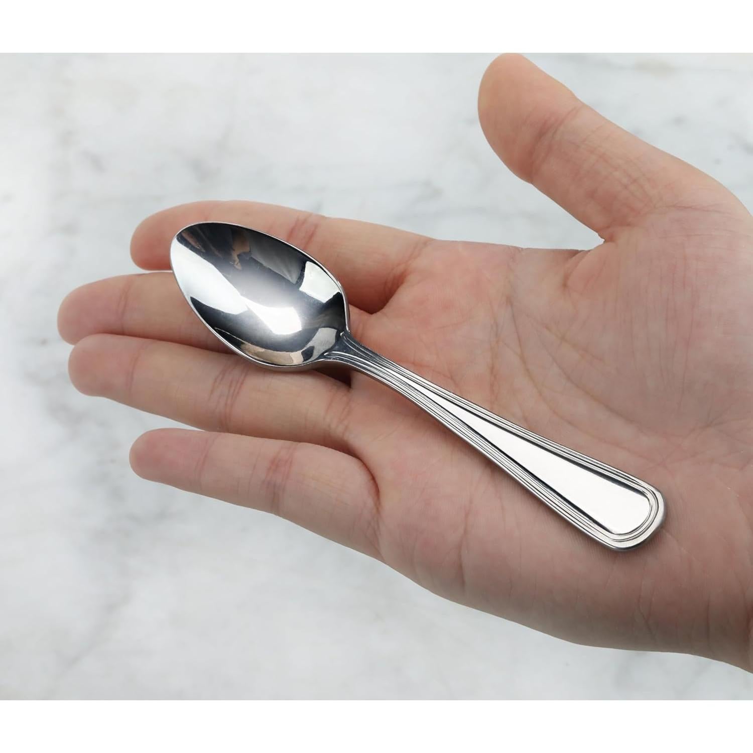 Set de 12 Cucharas de Café New Star Foodservice 12.06 cm Acero Inoxidable