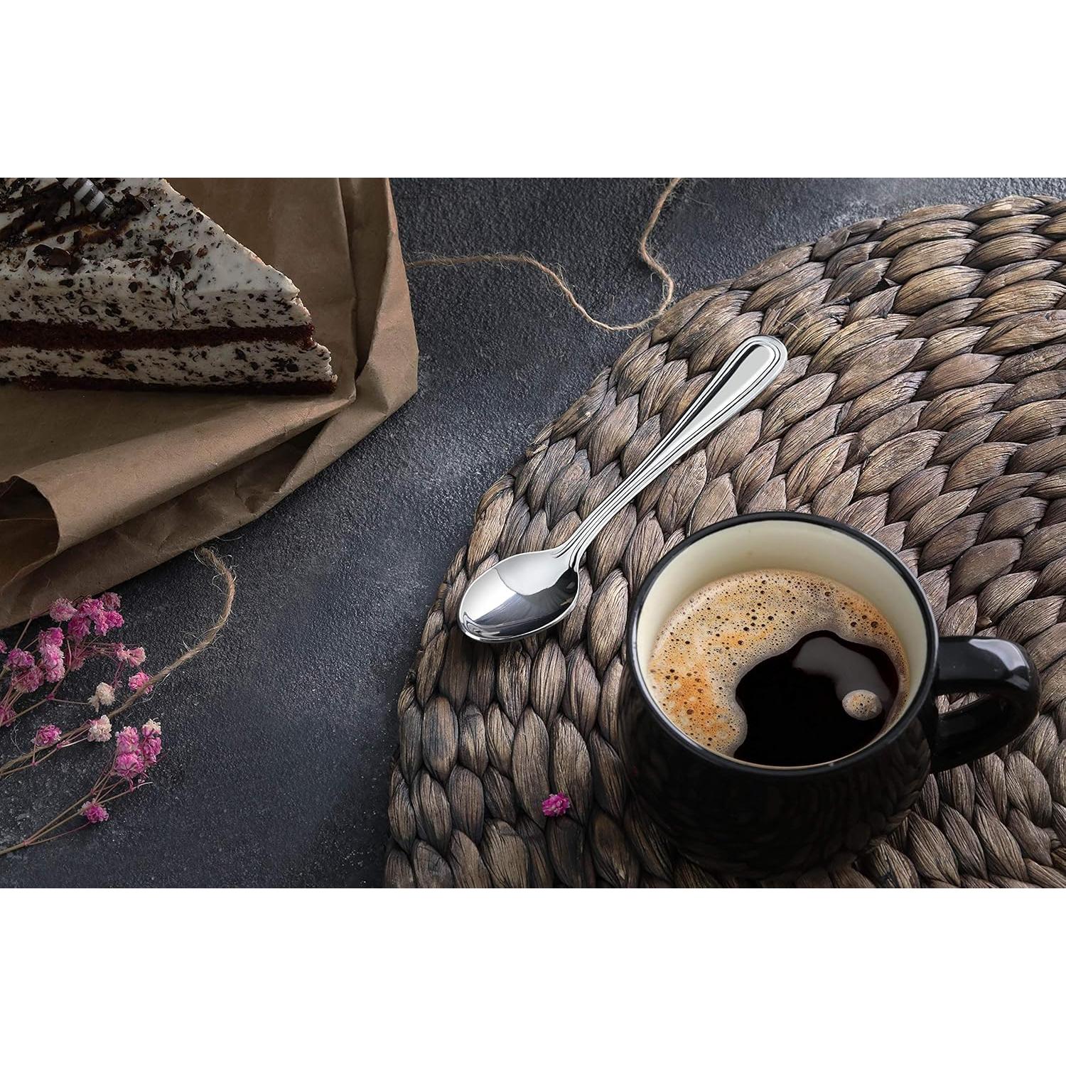 Set de 12 Cucharas de Café New Star Foodservice 12.06 cm Acero Inoxidable