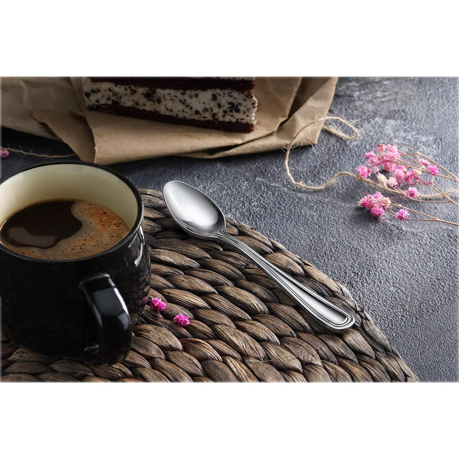 Set de 12 Cucharas de Café New Star Foodservice 12.06 cm Acero Inoxidable