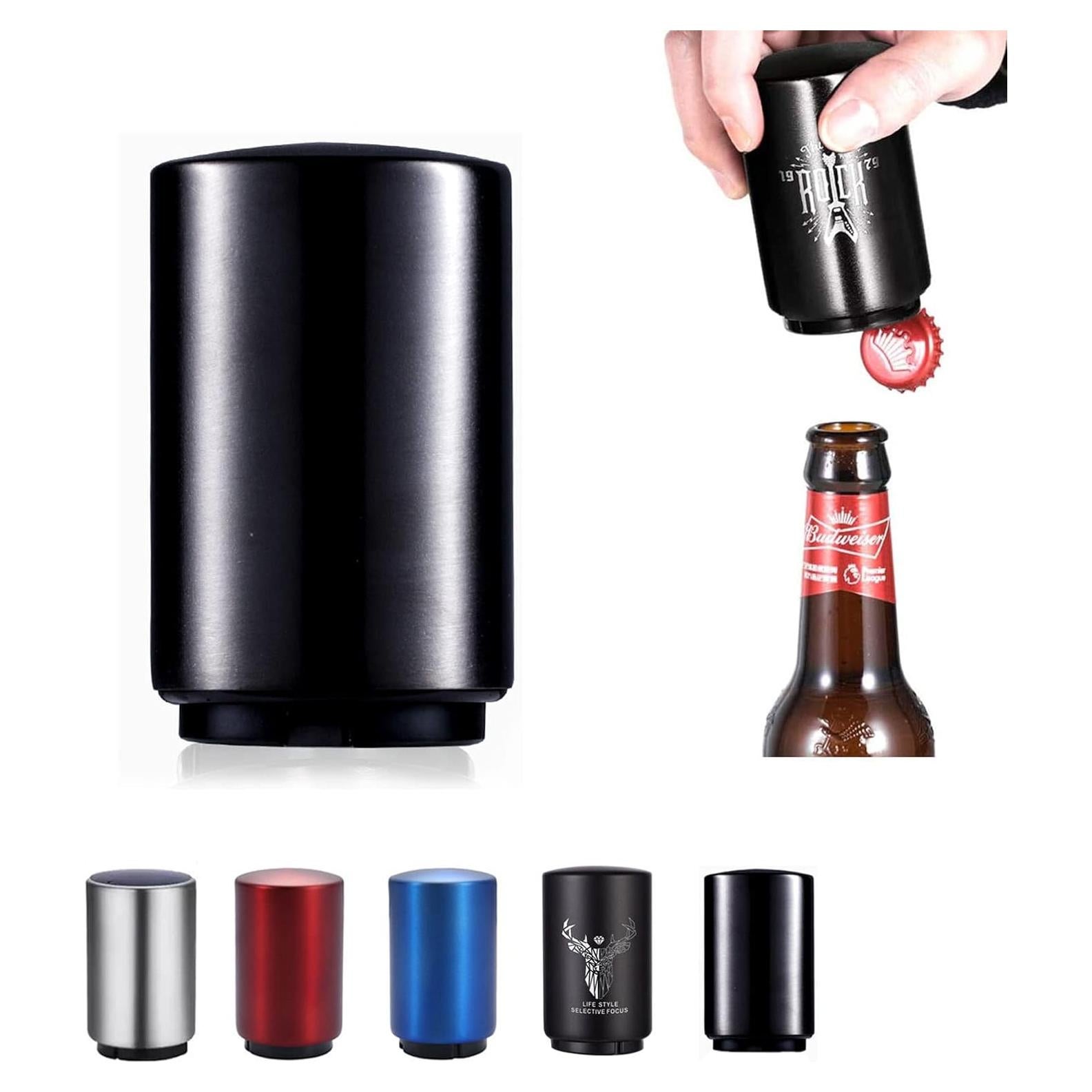 Abrebotellas Automático YUDANSI de Acero Inoxidable Negro