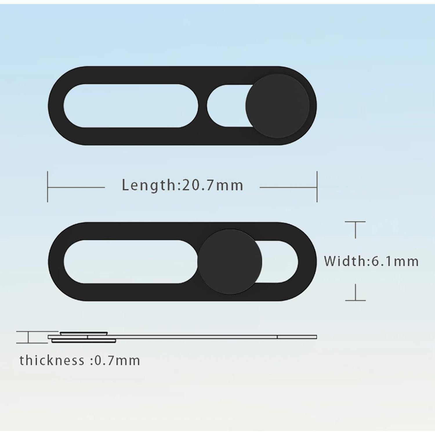 Cubierta de Webcam MakLuen para iPhone 14 Pro/Pro Max - Negro