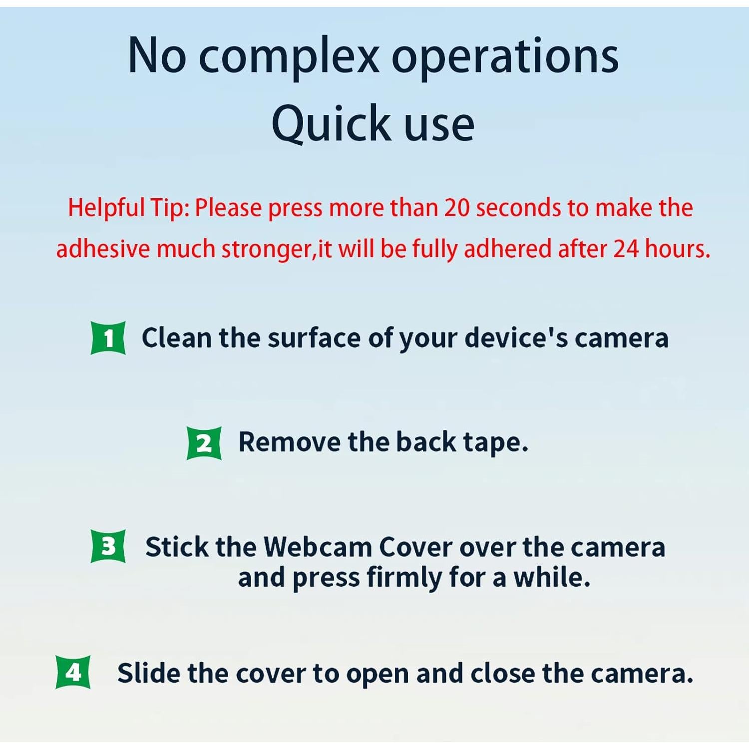 Cubierta de Webcam MakLuen para iPhone 14 Pro/Pro Max - Negro
