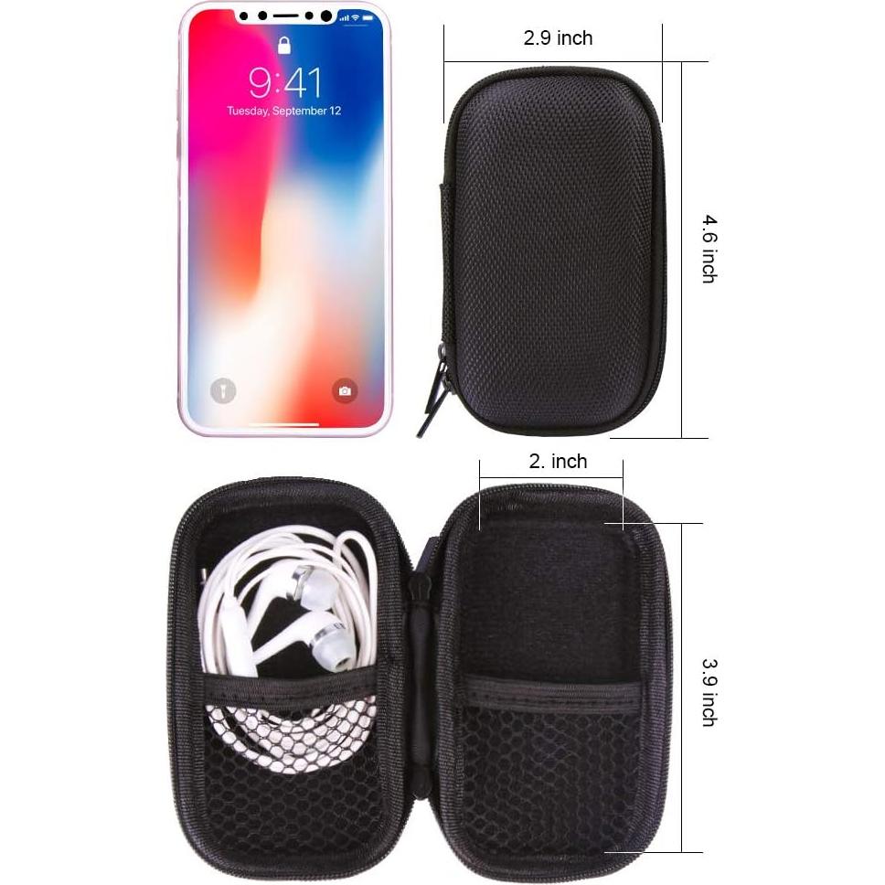 Funda Dura EVA HOOTEK para Reproductor MP3 y Accesorios - 2 Pack