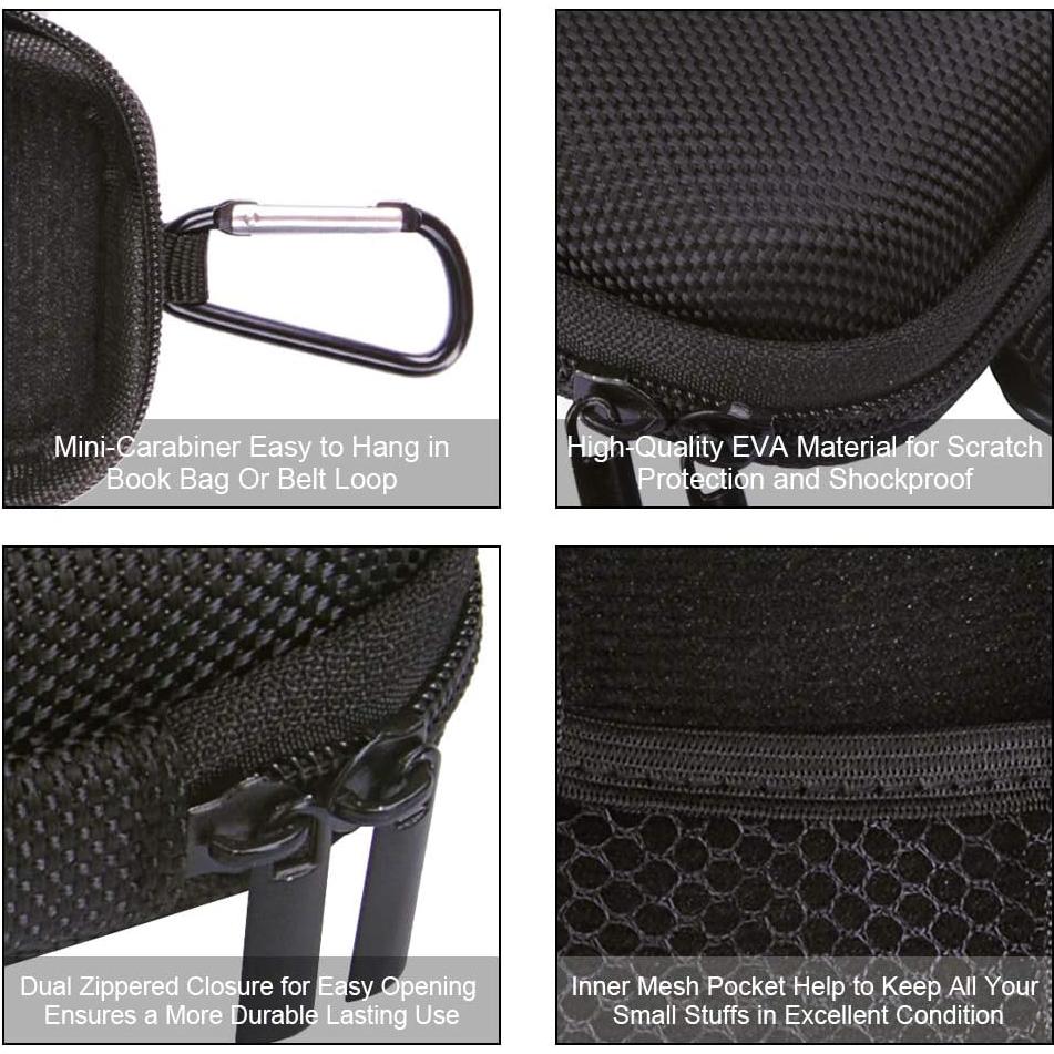 Funda Dura EVA HOOTEK para Reproductor MP3 y Accesorios - 2 Pack