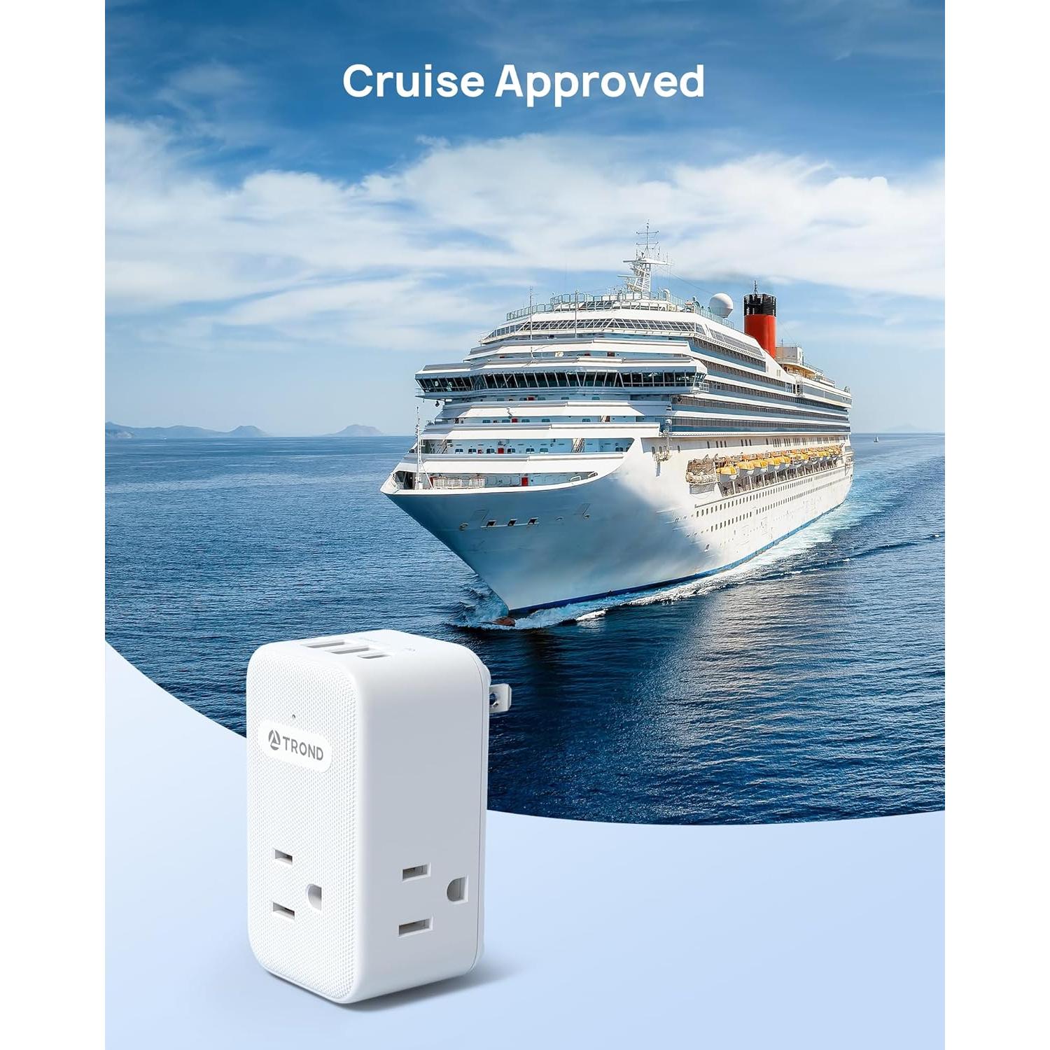 Adaptador de Enchufe TROND 2 a 3 Clavijas con USB-C 20W