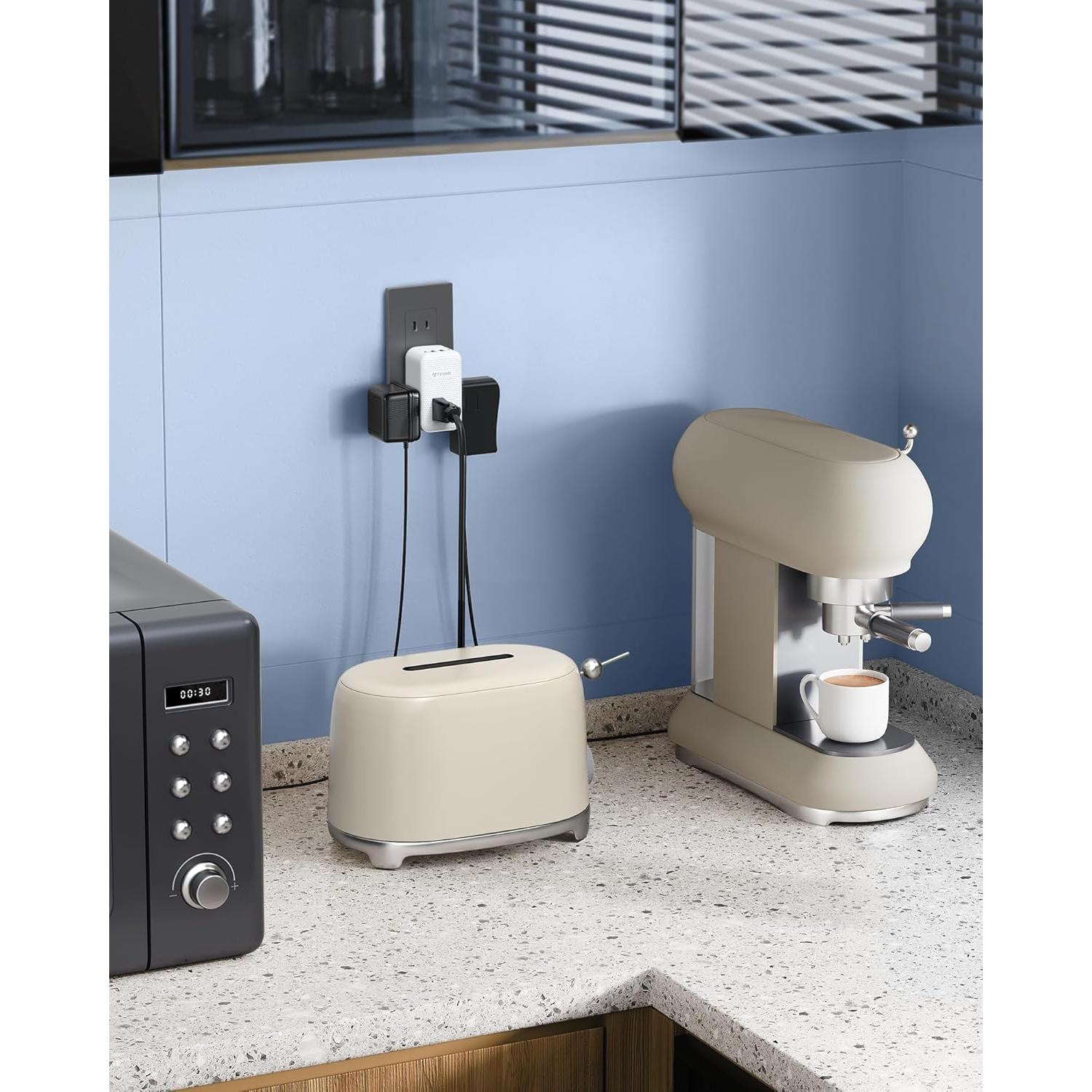 Adaptador de Enchufe TROND 2 a 3 Clavijas con USB-C 20W