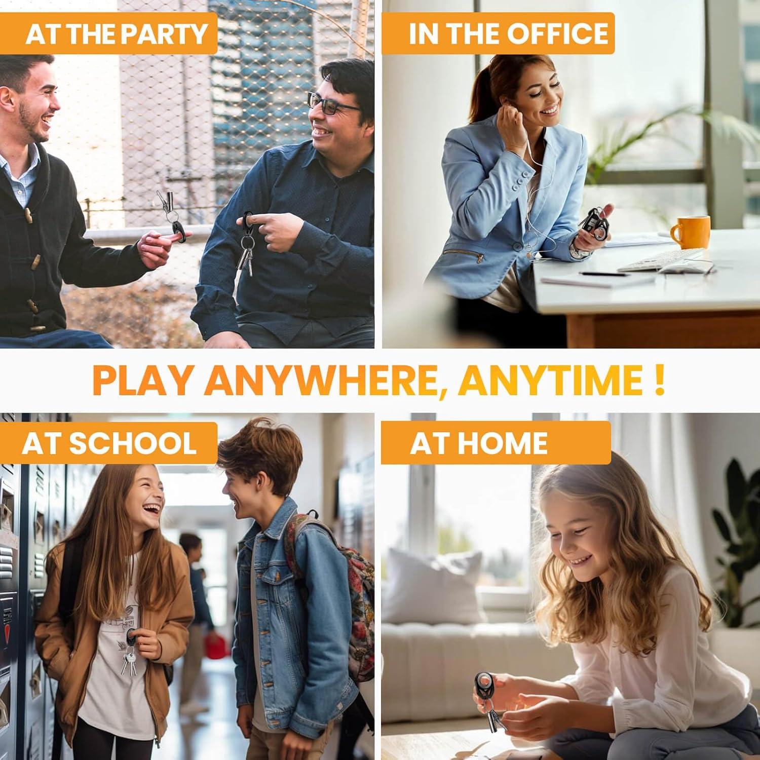 Llave Giratoria de Fidget Metal para Adultos - Alivio de Estrés