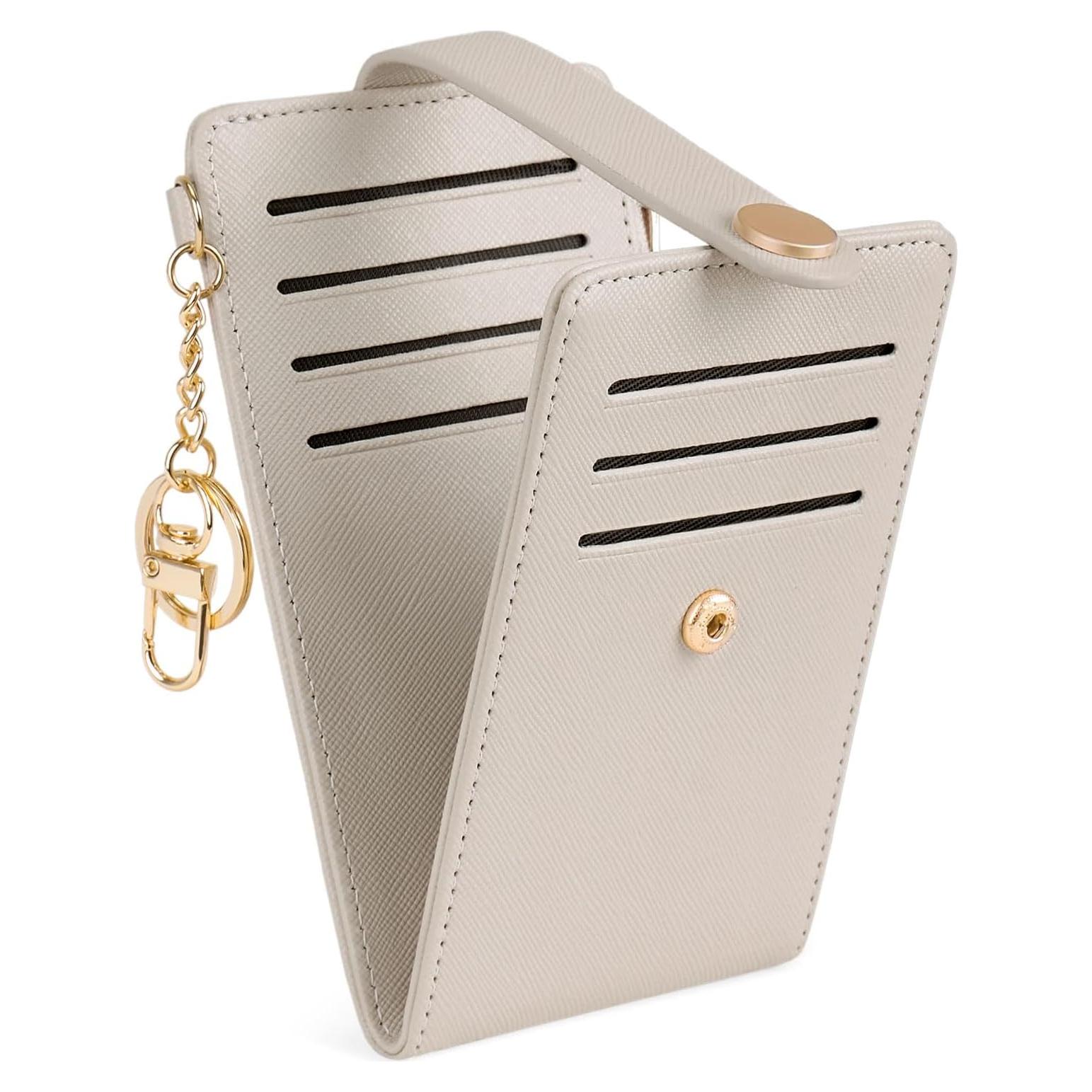 Cartera Slim POIUGOYA para Mujeres con Bloqueo RFID y Llavero