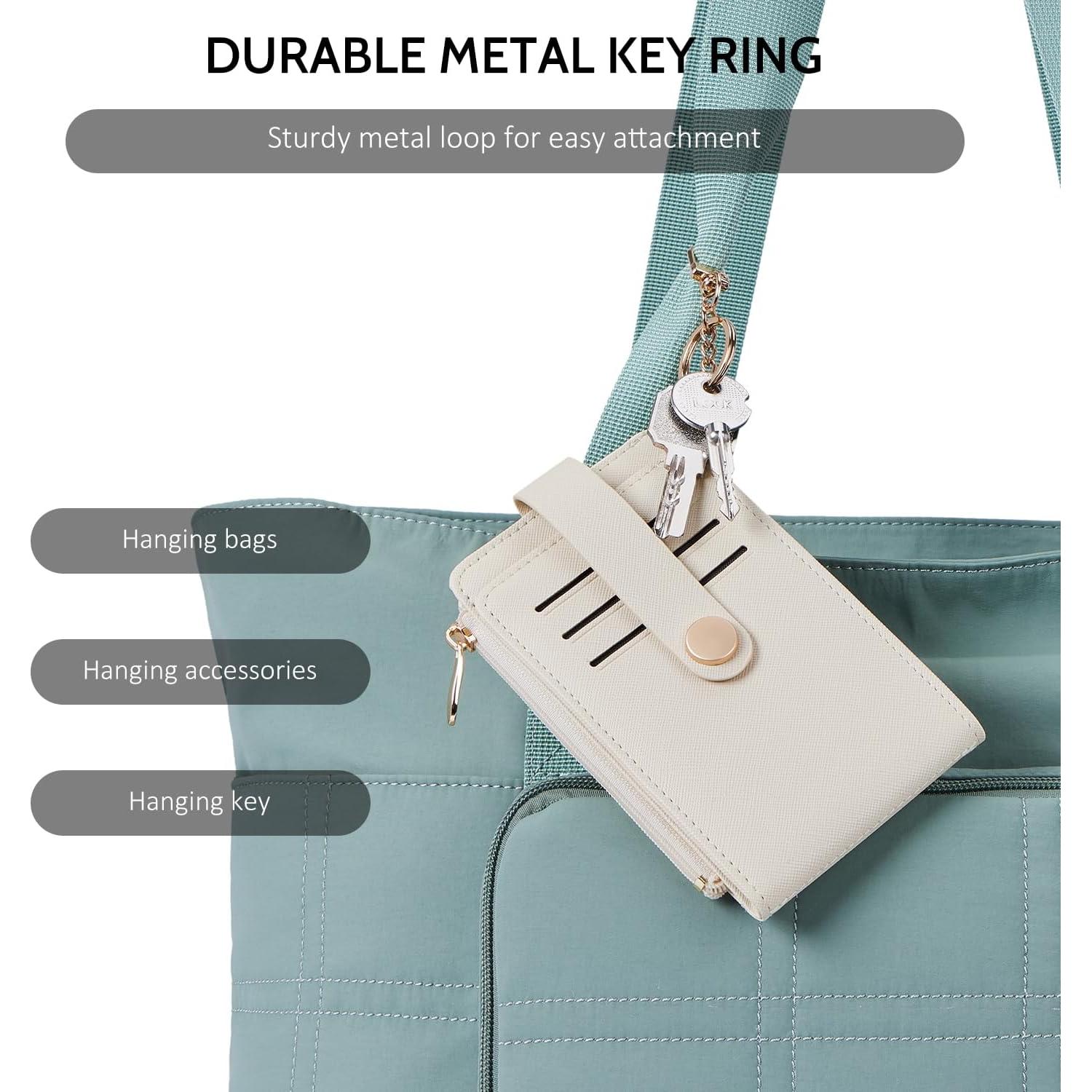 Cartera Slim POIUGOYA para Mujeres con Bloqueo RFID y Llavero