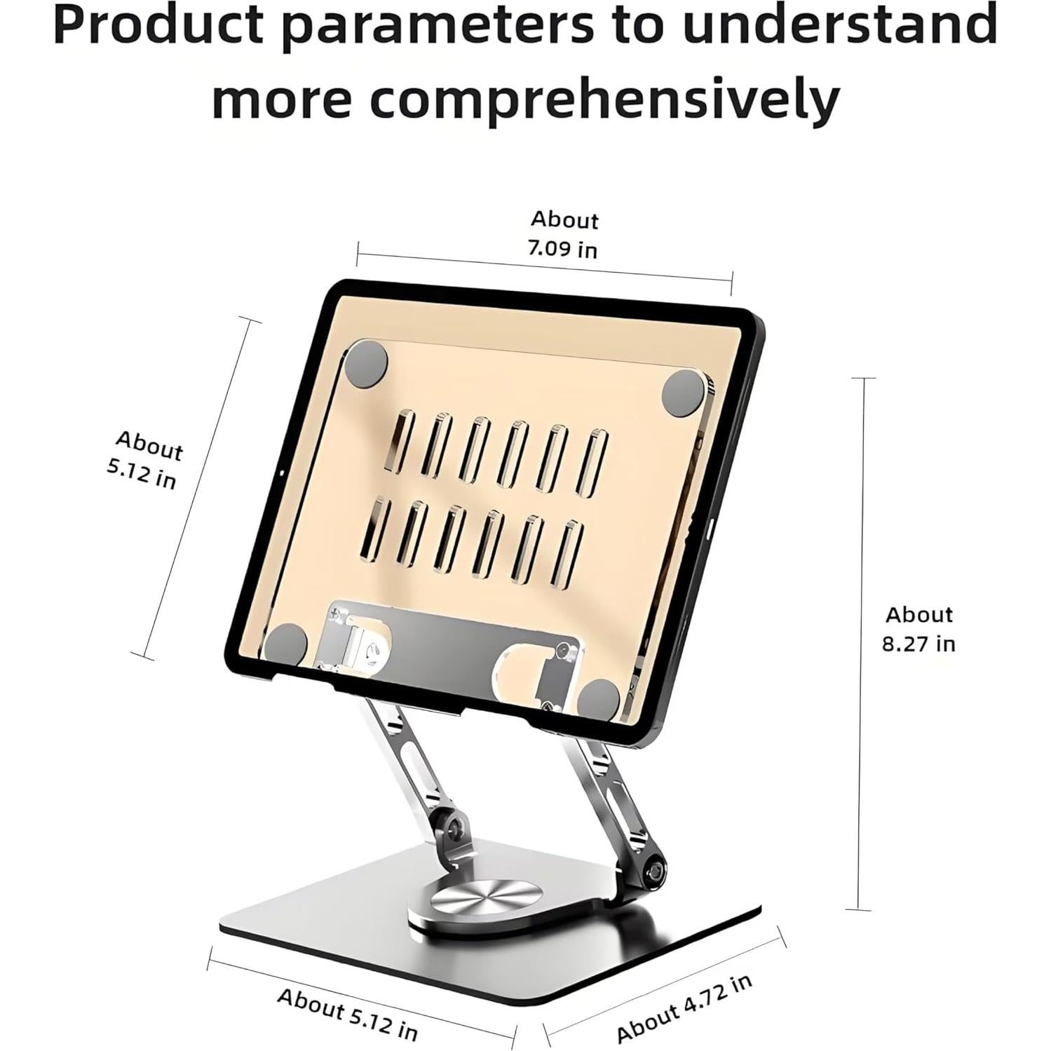 Soporte Ajustable para Tableta Craftreasure 360° Acrílico