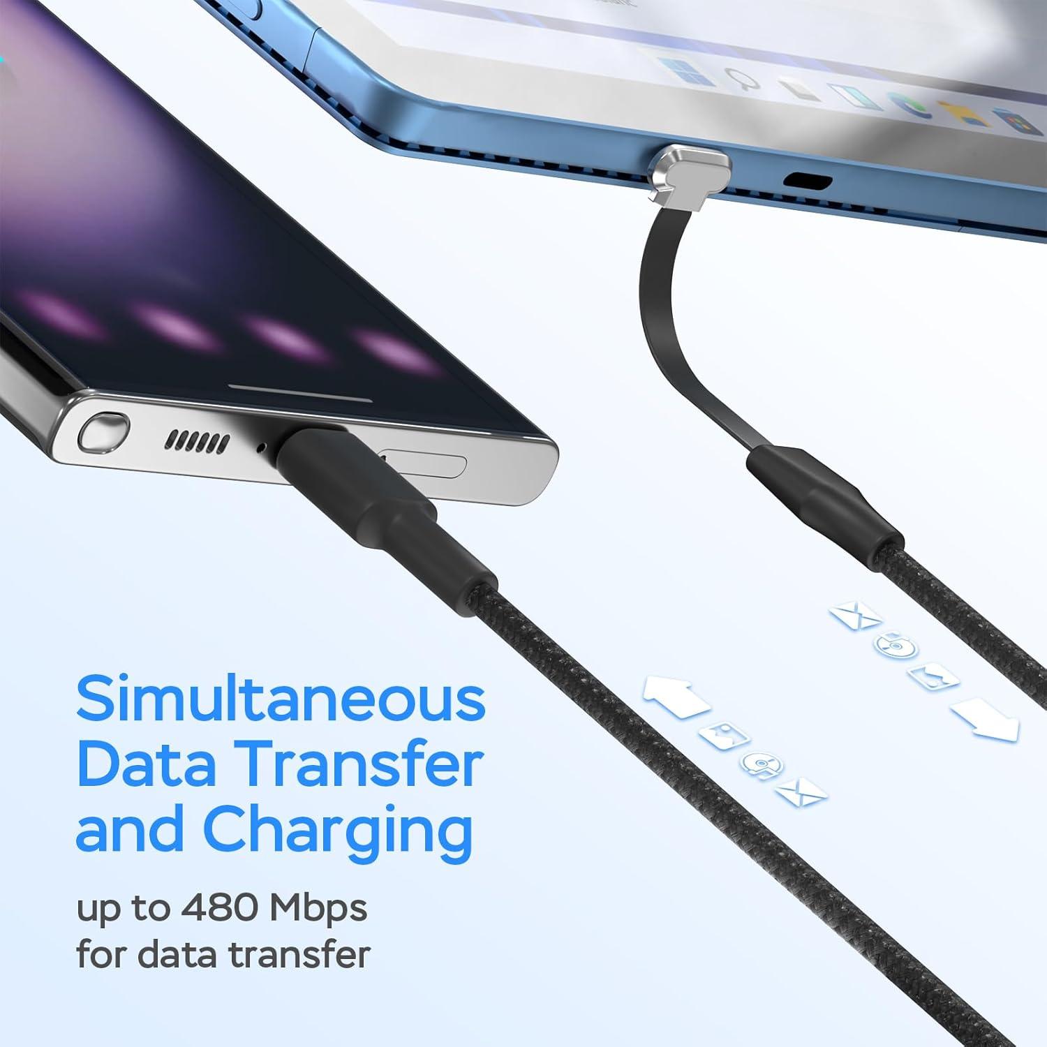 Cable USB C a USB C 30.48cm 60W DBillionDa - Paquete de 2