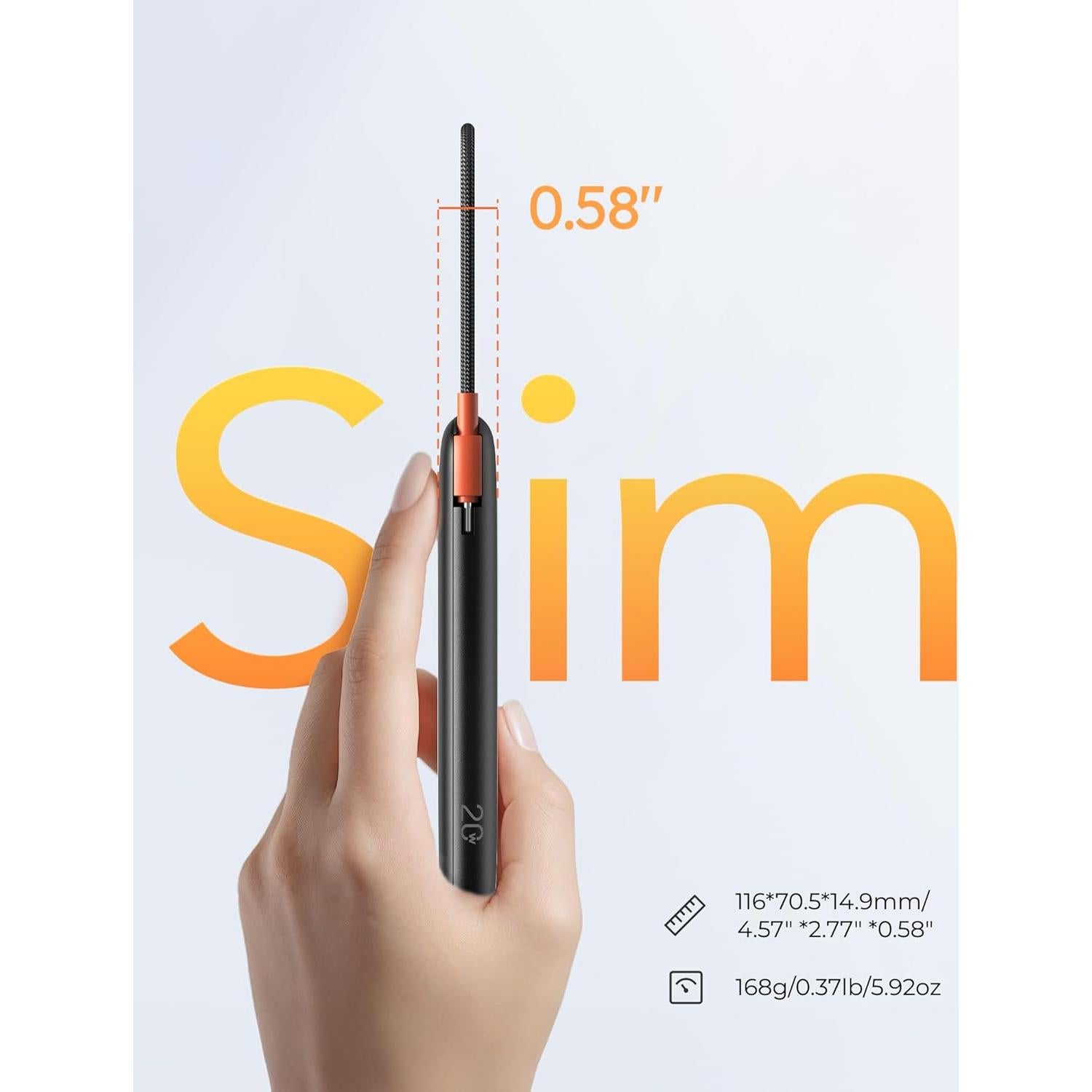 Cargador Portátil VIYISI 10000mAh Carga Rápida 22.5W USB-C