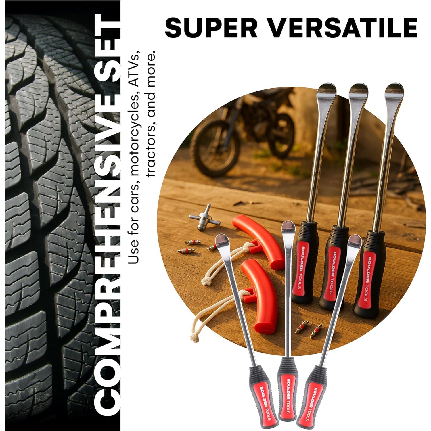 Cucharas para Neumáticos Boulder Tools - Kit Completo 3 Pzas