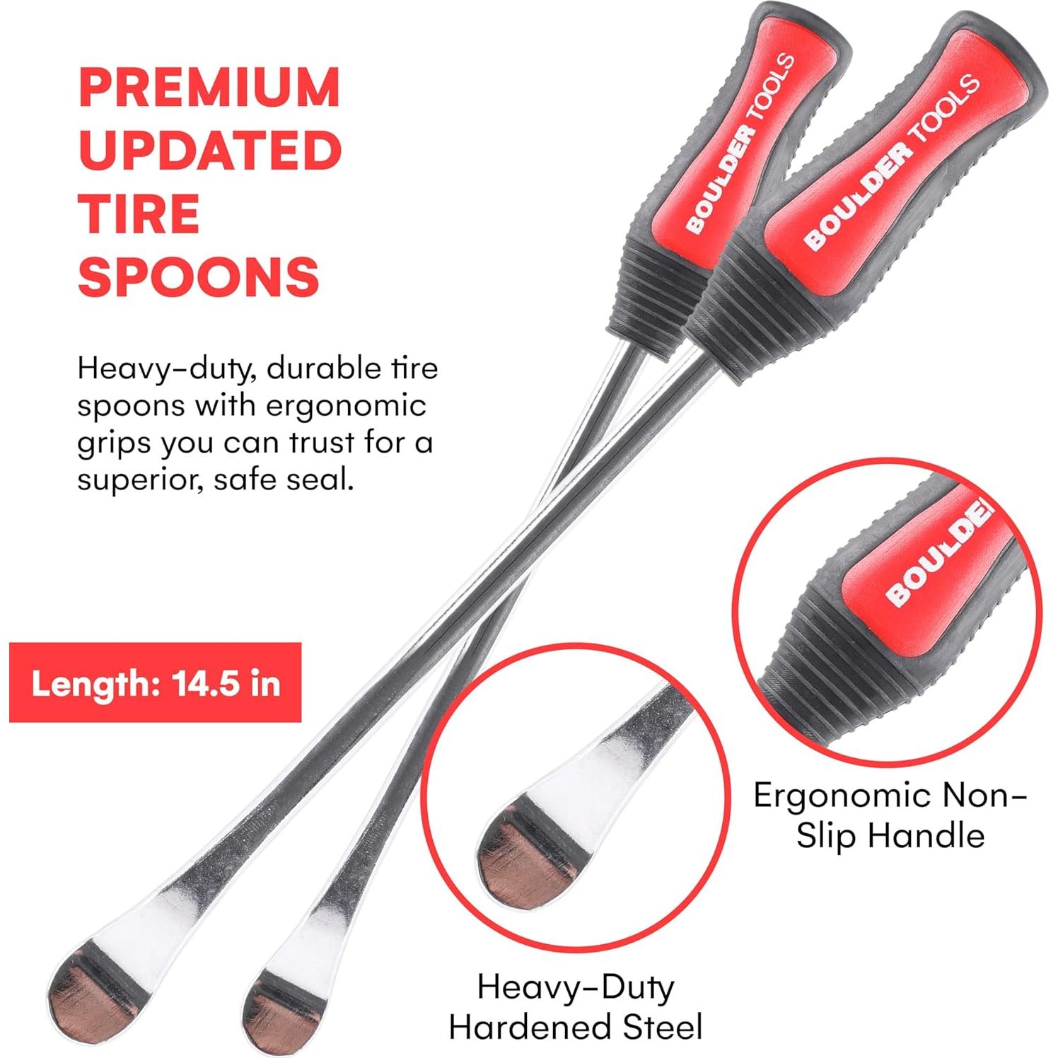 Cucharas para Neumáticos Boulder Tools - Kit Completo 3 Pzas