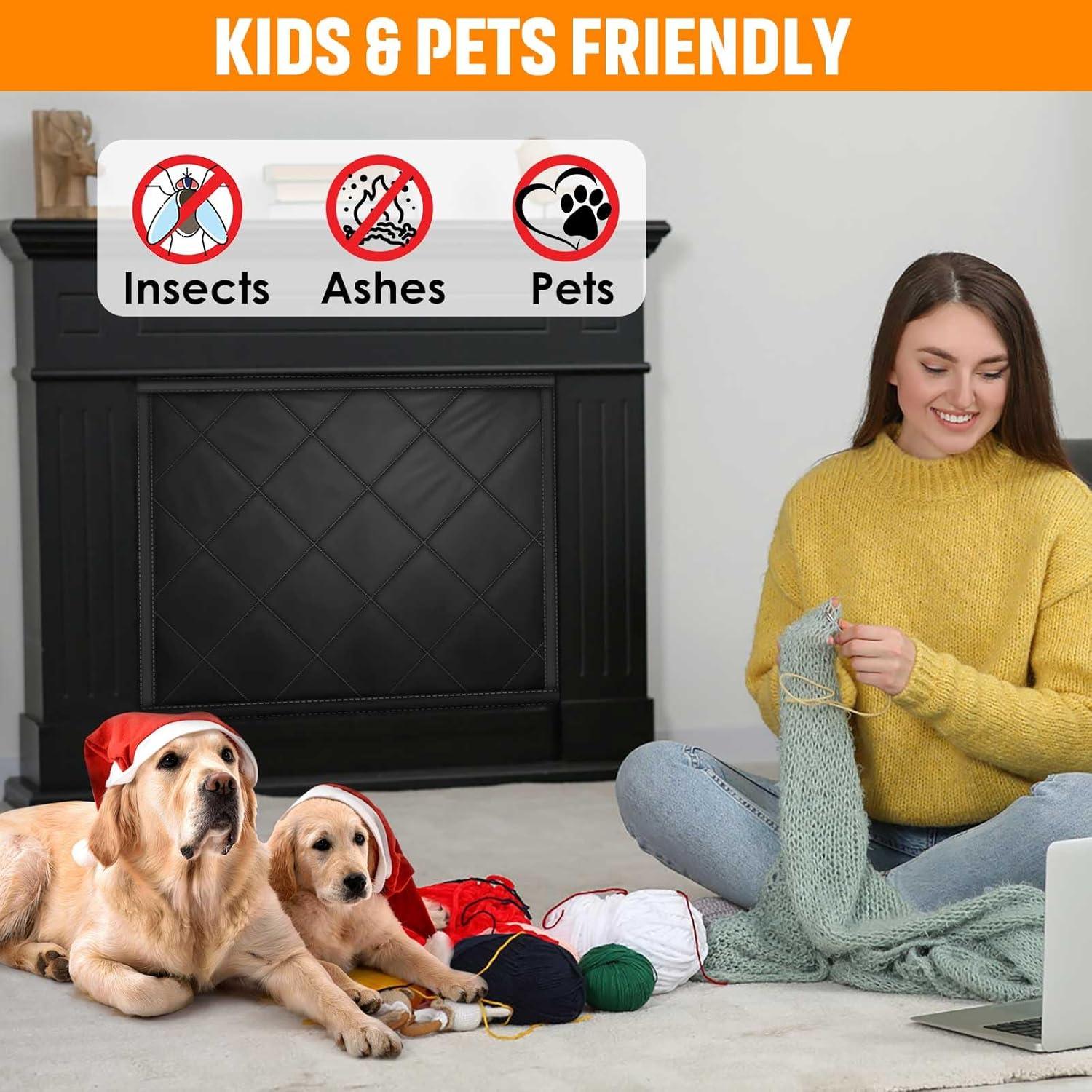 Cubierta de Chimenea CADARA 84cm x 74cm Aislante Negro