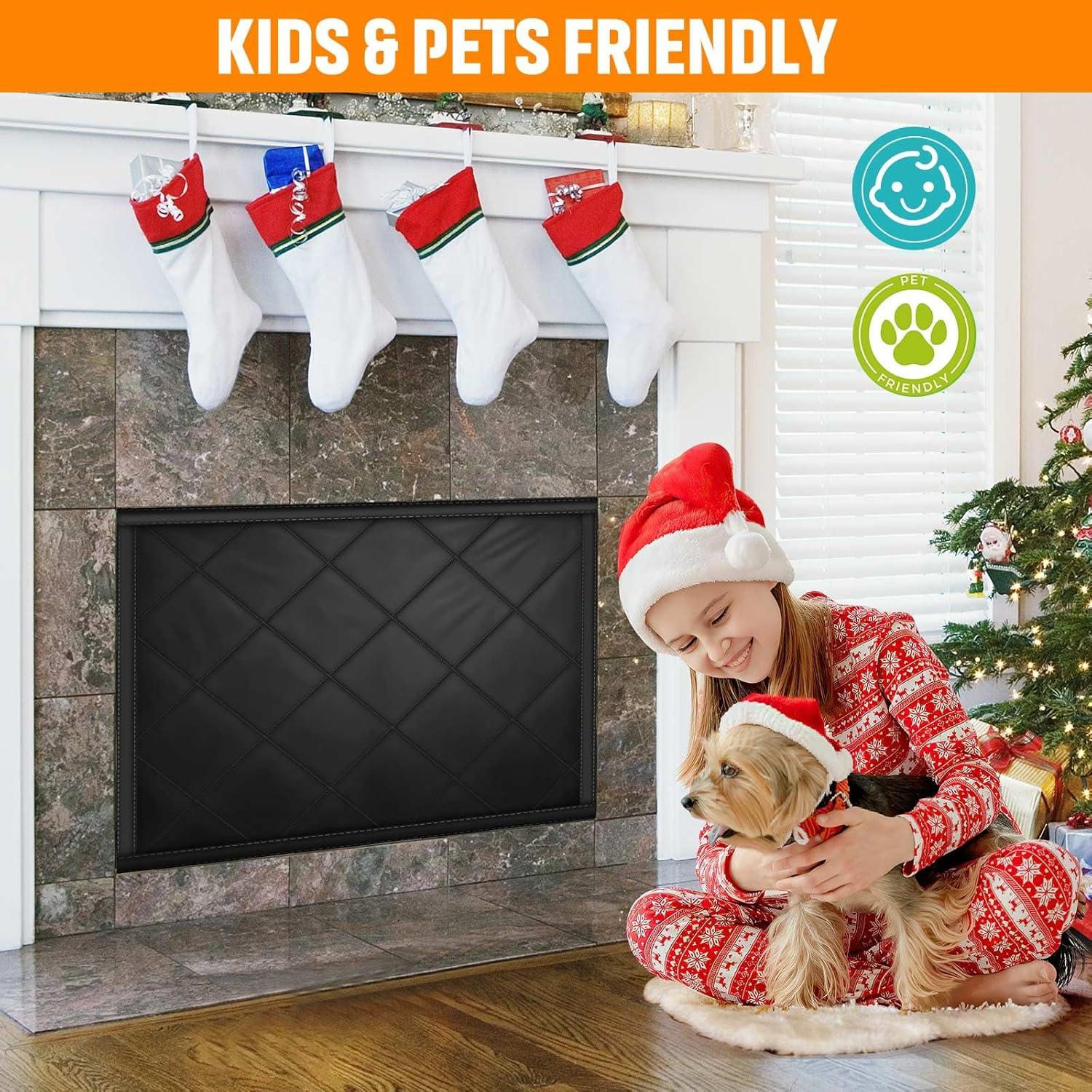 Cubierta de Chimenea CADARA 84cm x 74cm Aislante Negro