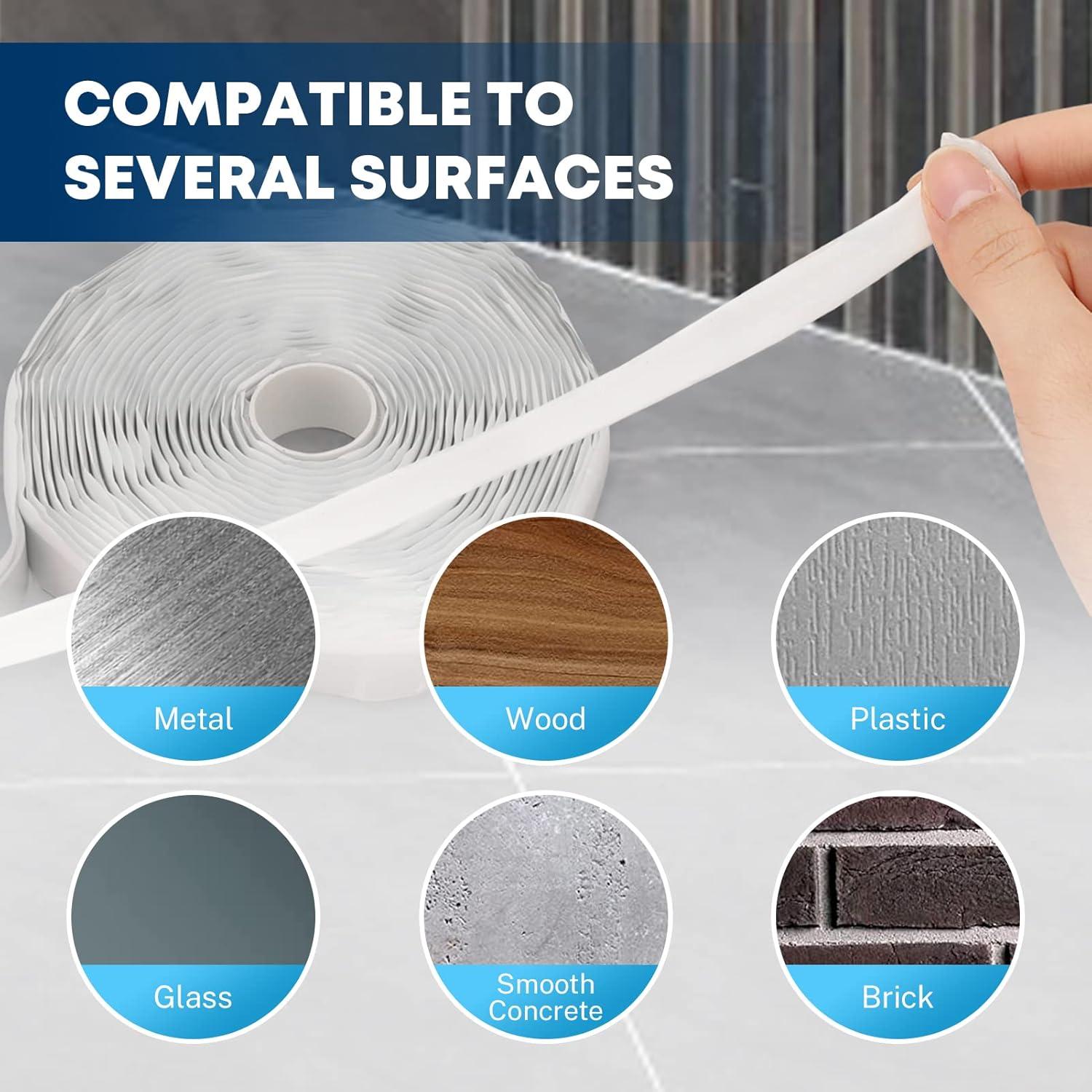 Cinta Selladora Butílica Kohree Blanca 0.32 cm x 1.9 cm x 9.14 m