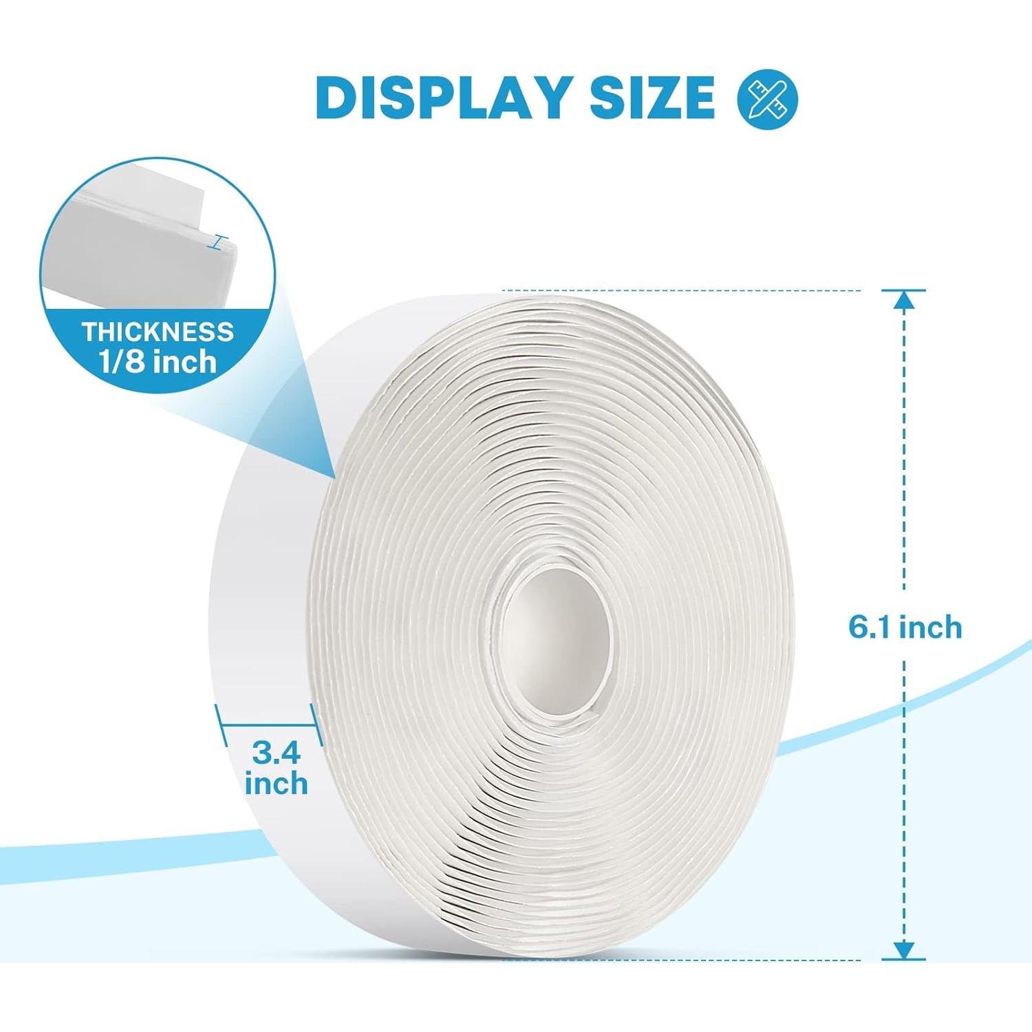 Cinta Selladora Butílica Kohree Blanca 0.32 cm x 1.9 cm x 9.14 m