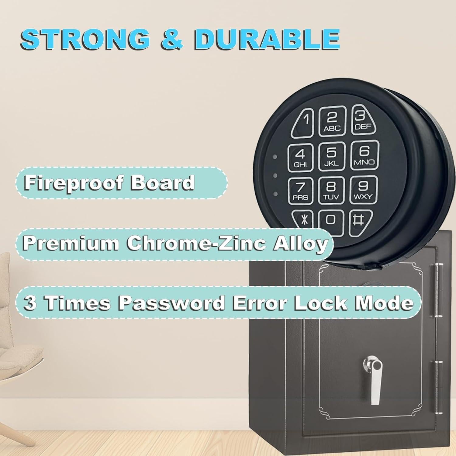 Teclado Electrónico La Macaza LM-B019SL para Caja Fuerte