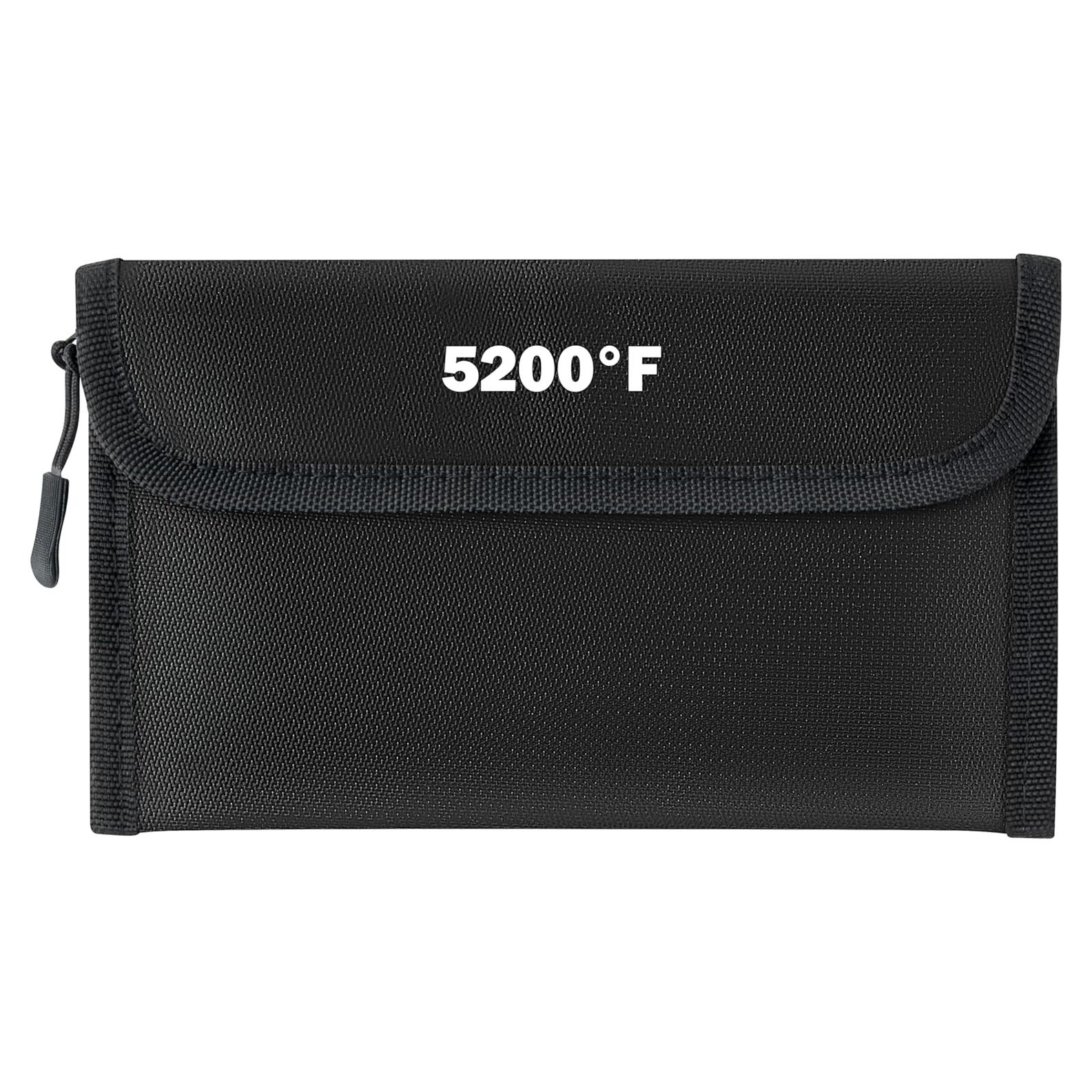 Bolsa de Documentos GQIRIL a Prueba de Fuego y Agua 20.1x12.7cm